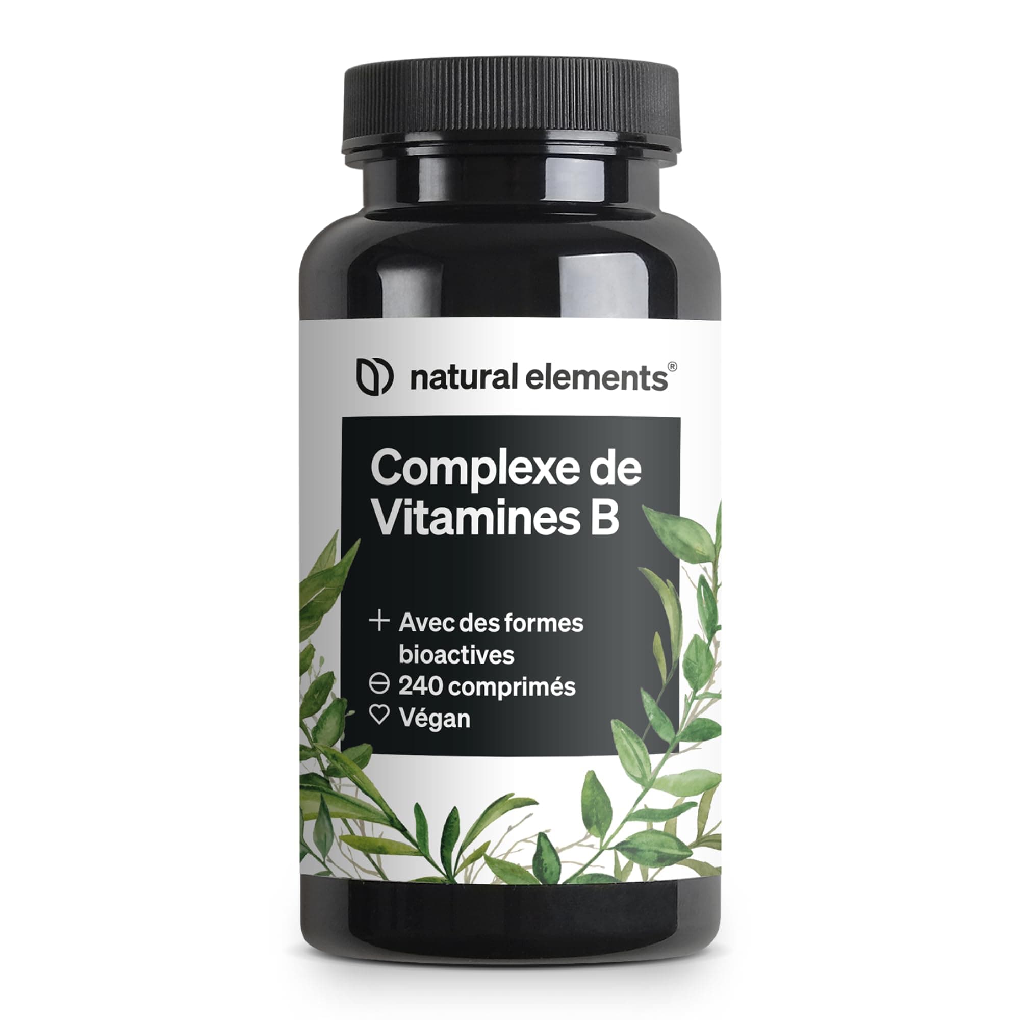 Complexe de Vitamines B – 240 comprimés – avec 8 vitamines B essentielles et cofacteurs – avec formes bioactives – végane, hautement dosé – contrôlé en laboratoire