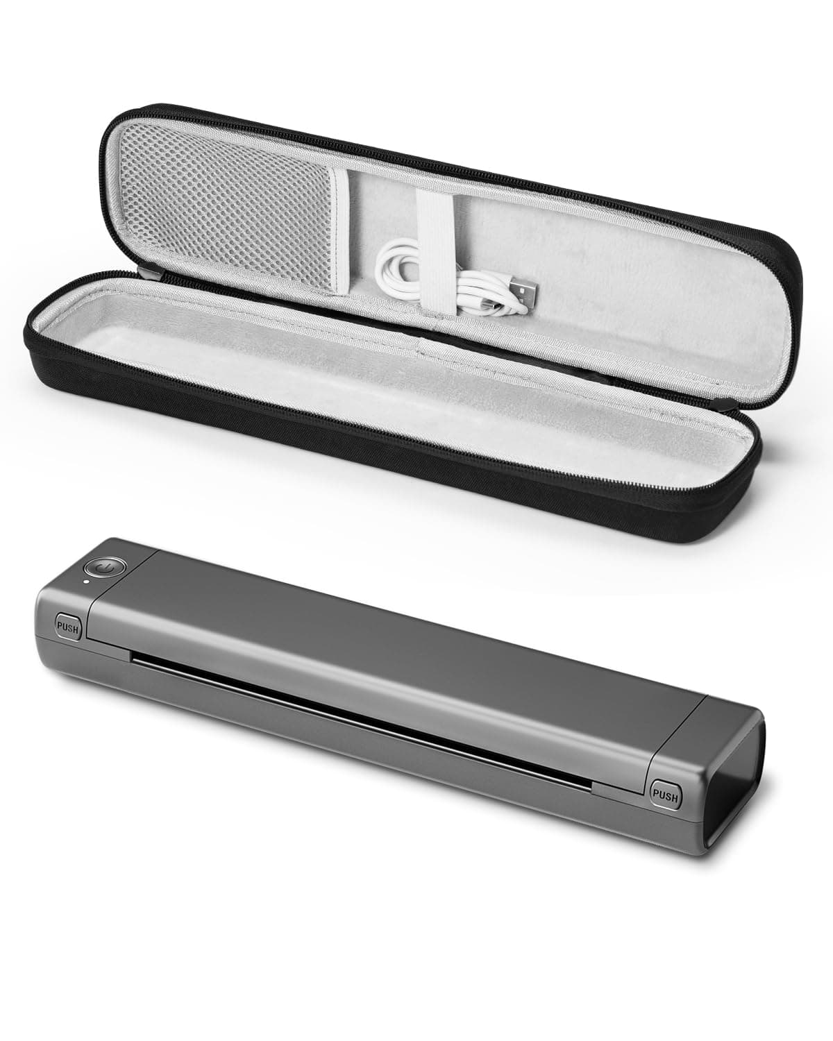 Phomemo M08F Impresora Térmica Portátil, Impresora Móvil Compatible con Papel Térmico A4, Impresora de Viaje Inalámbrica Bluetooth para Oficina, Hogar, con 1 Custodia per il Trasporto