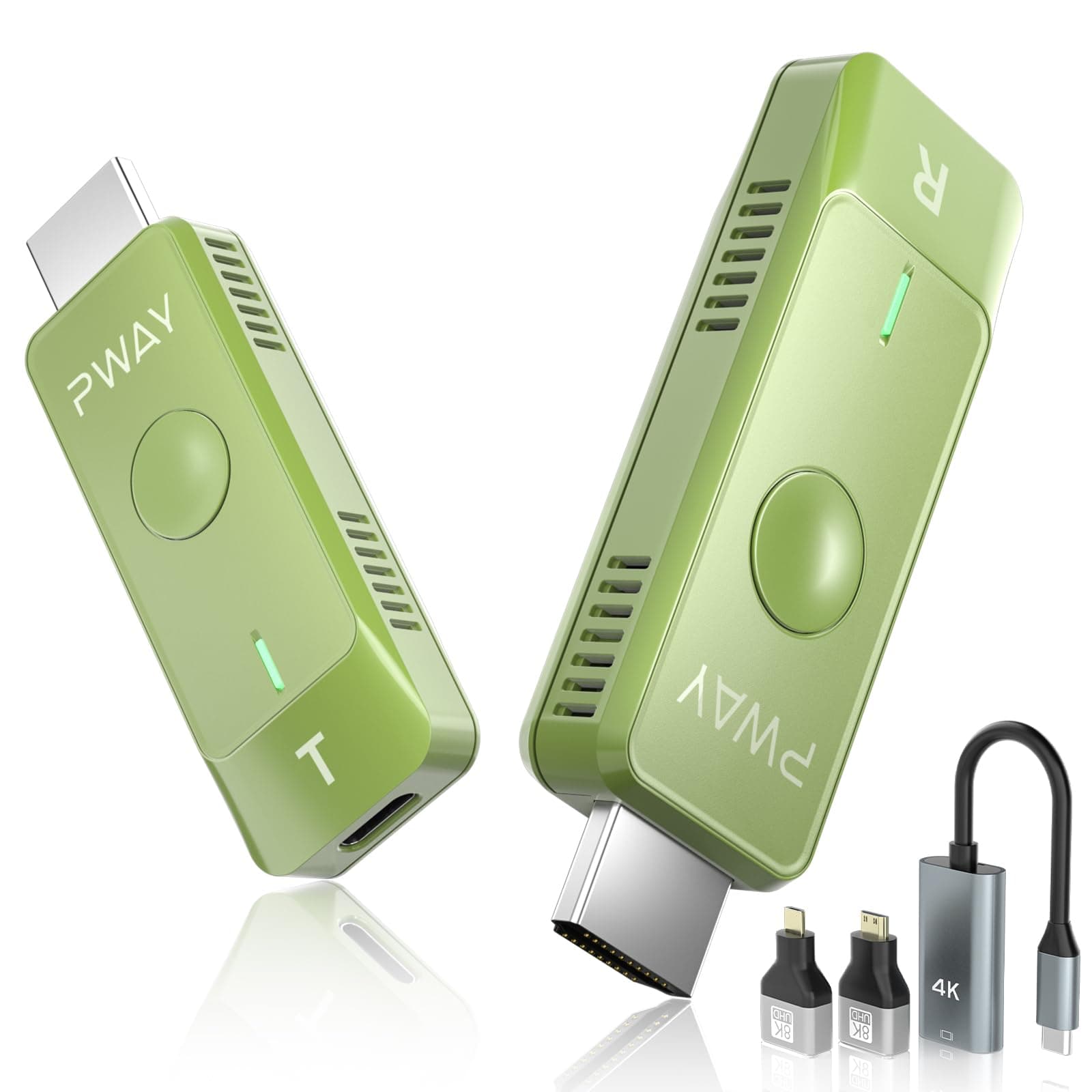 HDMI sans Fil,Émetteur et récepteur HDMI sans Fil,Transmetteur HDMI sans Fil pour Streaming TV, Streaming Réunion, Plug & Play pour Ordinateur Portable/PC vers Un projecteur/Moniteur/HD TV