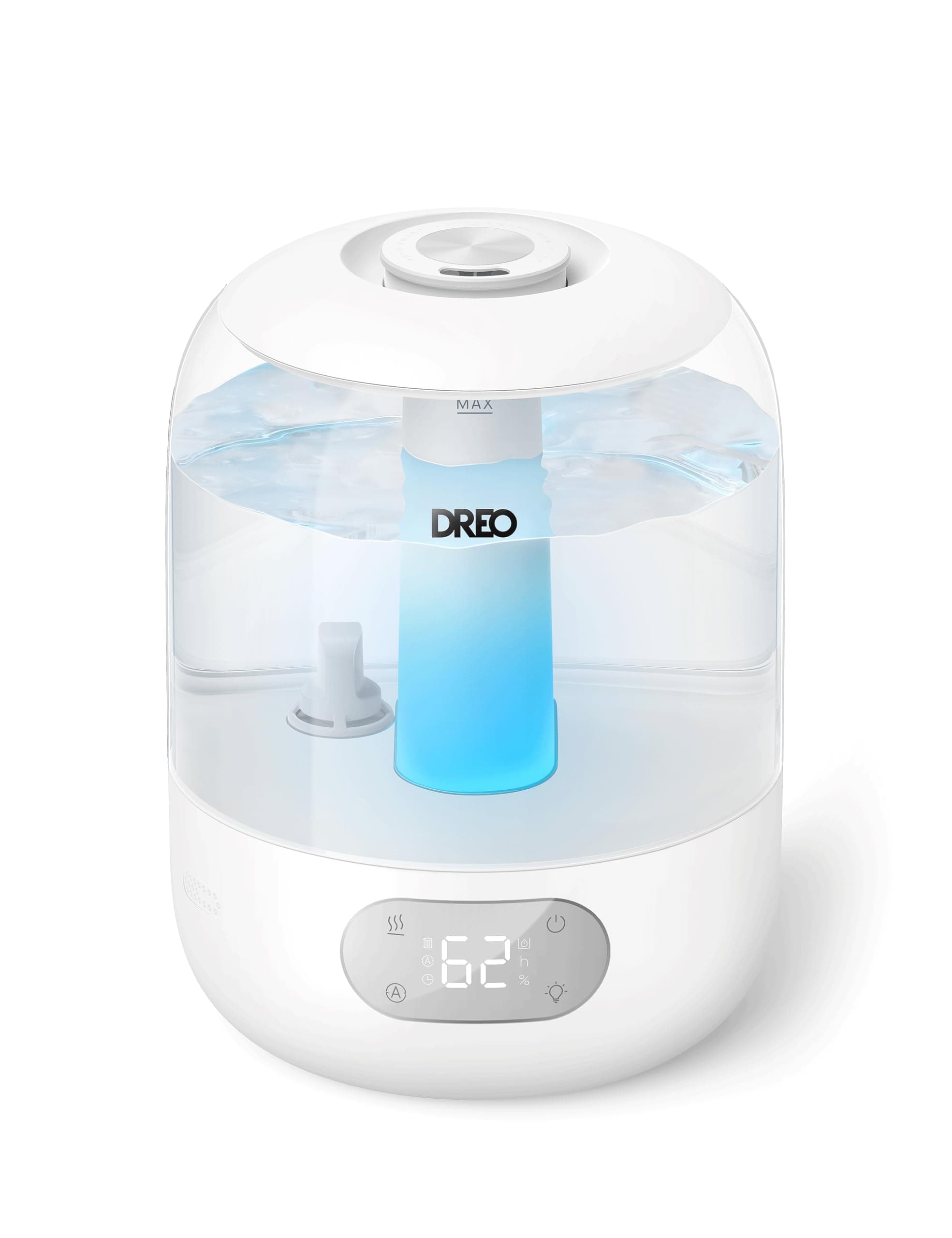 Dreo Humidificateur d'air pour chambre à coucher, brume fraîche pour la maison et les grandes pièces, humidificateur silencieux pour bébé, veilleuse, diffuseur essentiel, humidificateur à ultrasons