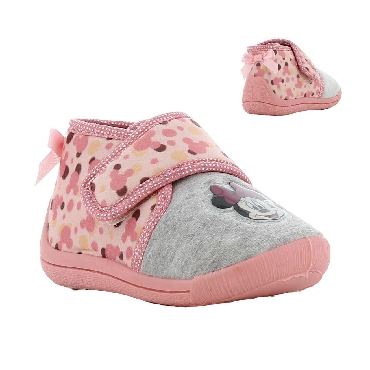 Leomil Disney Minnie Zapatillas de Casa Niñas | Pantuflas antideslizantes niñas, Flexibles y Cómodas, Ideal para el jardín de infancia o el hogar, Mickey & Friends