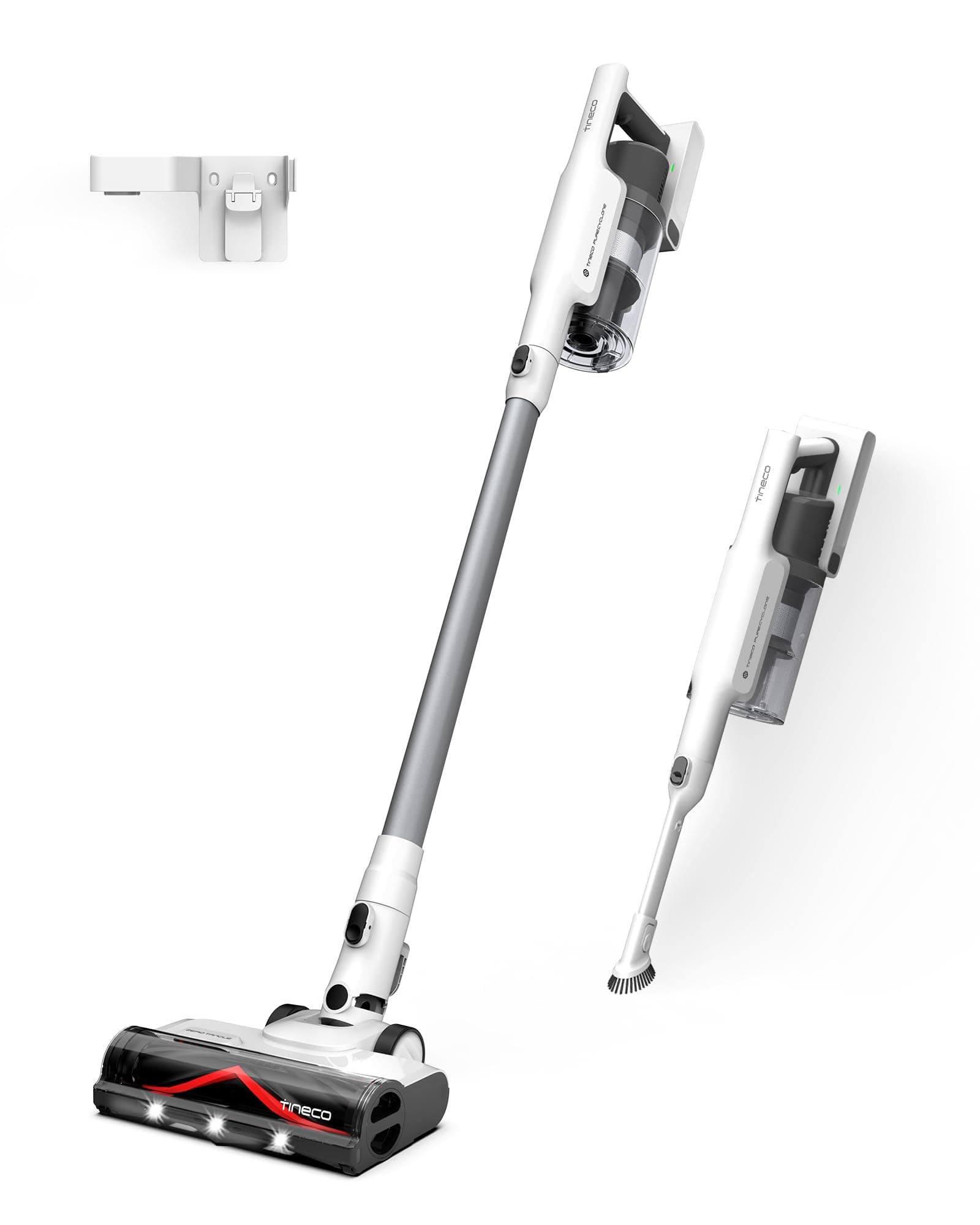 Tineco A30S Aspirateur Balai sans Fil, 160W d’Aspiration, 60 Min d’Autonomie, Grand Réservoir de 1L, Brosse ZeroTangle, Technologie PureCyclone, Eclairage LED