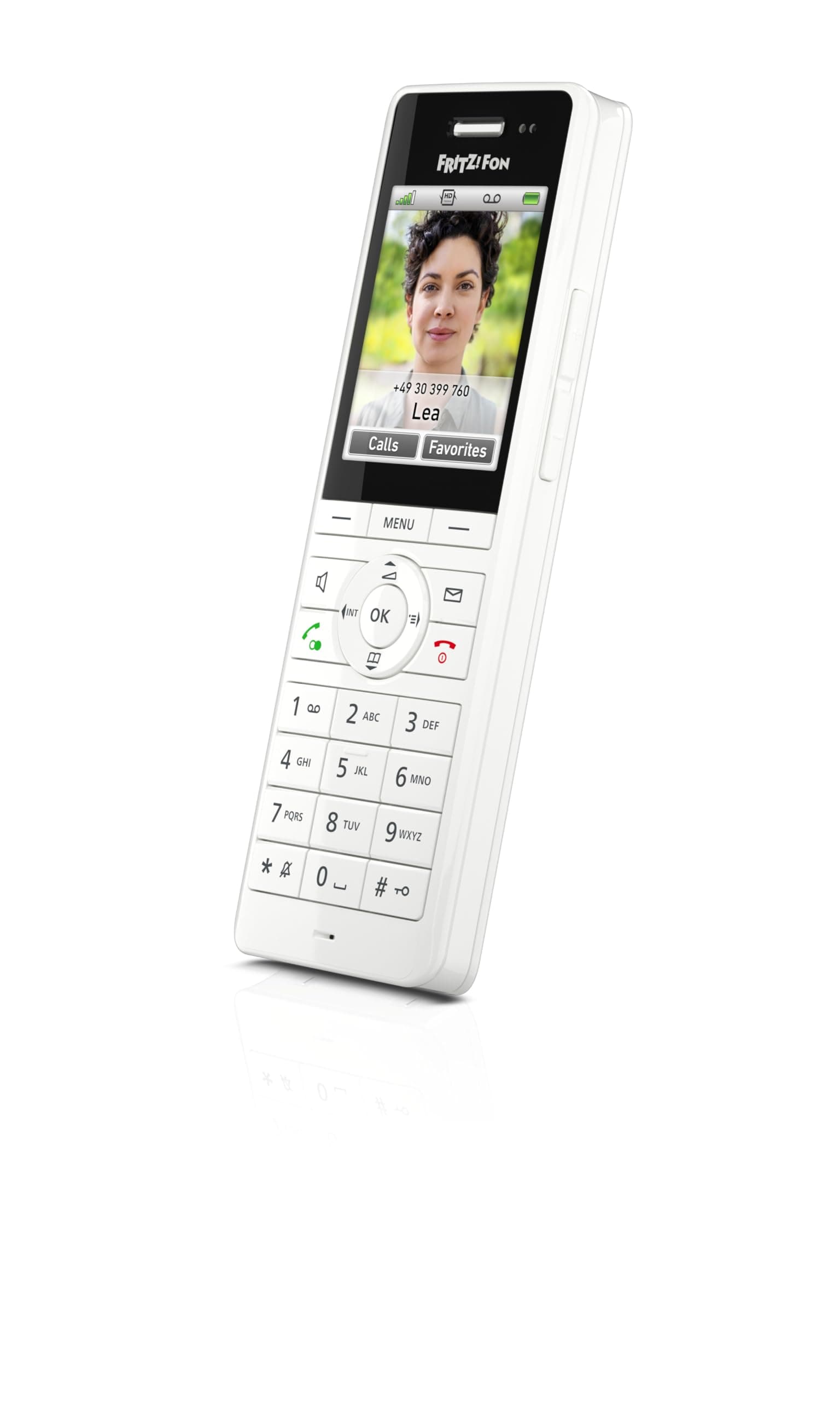 FRITZ!Fon X6 weiß | DECT-Komforttelefon | HD-Telefonie mit Farbdisplay | lange Akkulaufzeit, natürliches Klangbild, Smart-Home-Steuerung, Einfache & intuitive Bedienung, Edition International
