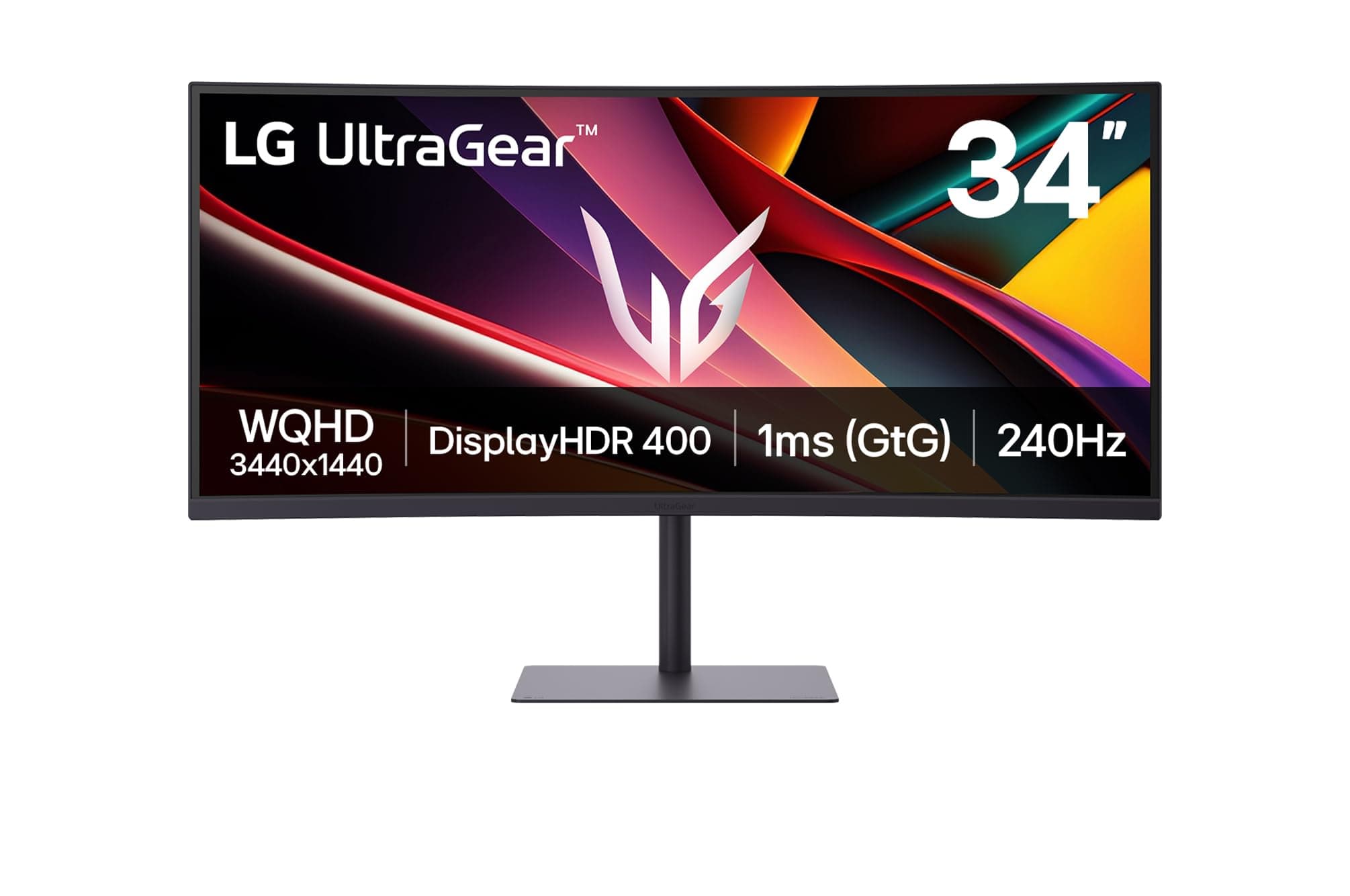 LG Ultragear™ 34G630A-B.AEU Ecran PC Gaming 34" - Dalle VA résolution WQHD (3440 x 1440), 1ms GtG 240Hz, DisplayHDR™ 400, sRGB 95% (CIE1976), FreeSync Premium