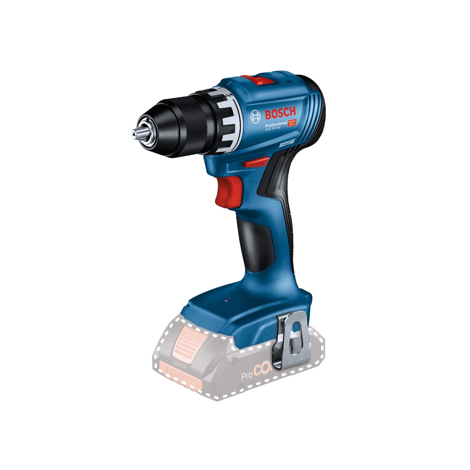 Bosch Professional 18V System perceuse-visseuse sans-fil GSR 18V-45 (régime à vide 1 900 tr/min)