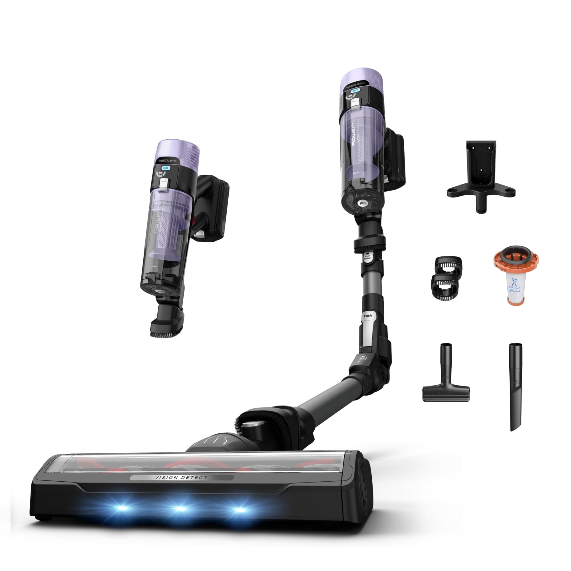 Rowenta X-Force Flex 9.80, Aspirateur Balai sans Fil Multifonction, Aspiration puissante, 100 AW, 80 Min, Modèle Allergie, RH7L35E0