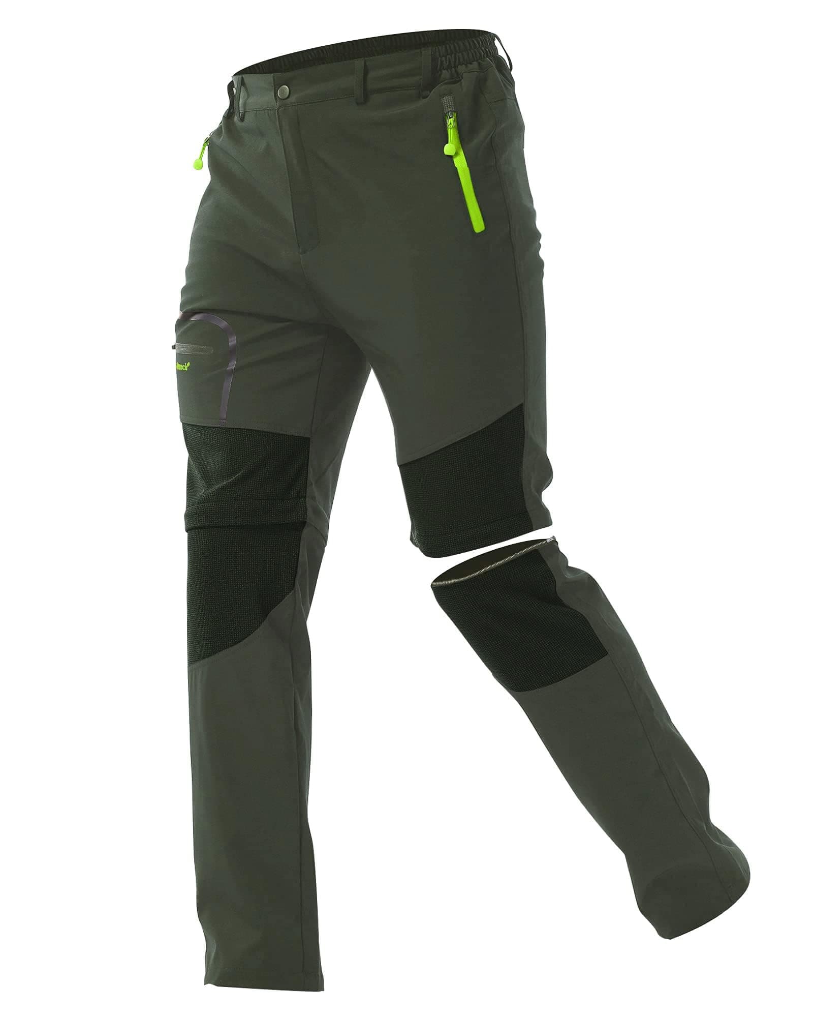 Zoerea Pantaloni Trekking Uomo Asciugare Rapidamente Traspiranti Convertibile Pantaloncini Primavera Estate Sottile All'aperto Alpinismo Escursionismo Calzoni