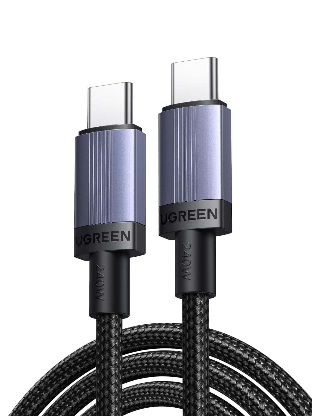 UGREEN USB C Kabel 240W Ladekabel USB-C PD 3.1 Schnellladekabel PPS USB C auf USB C Kabel für iPhone 17/Air/16/15 Serie, MacBook Pro/Air, iPad Pro, Galaxy S25, Pixel, XPS, Steam Deck usw（0.5M 1 Stück