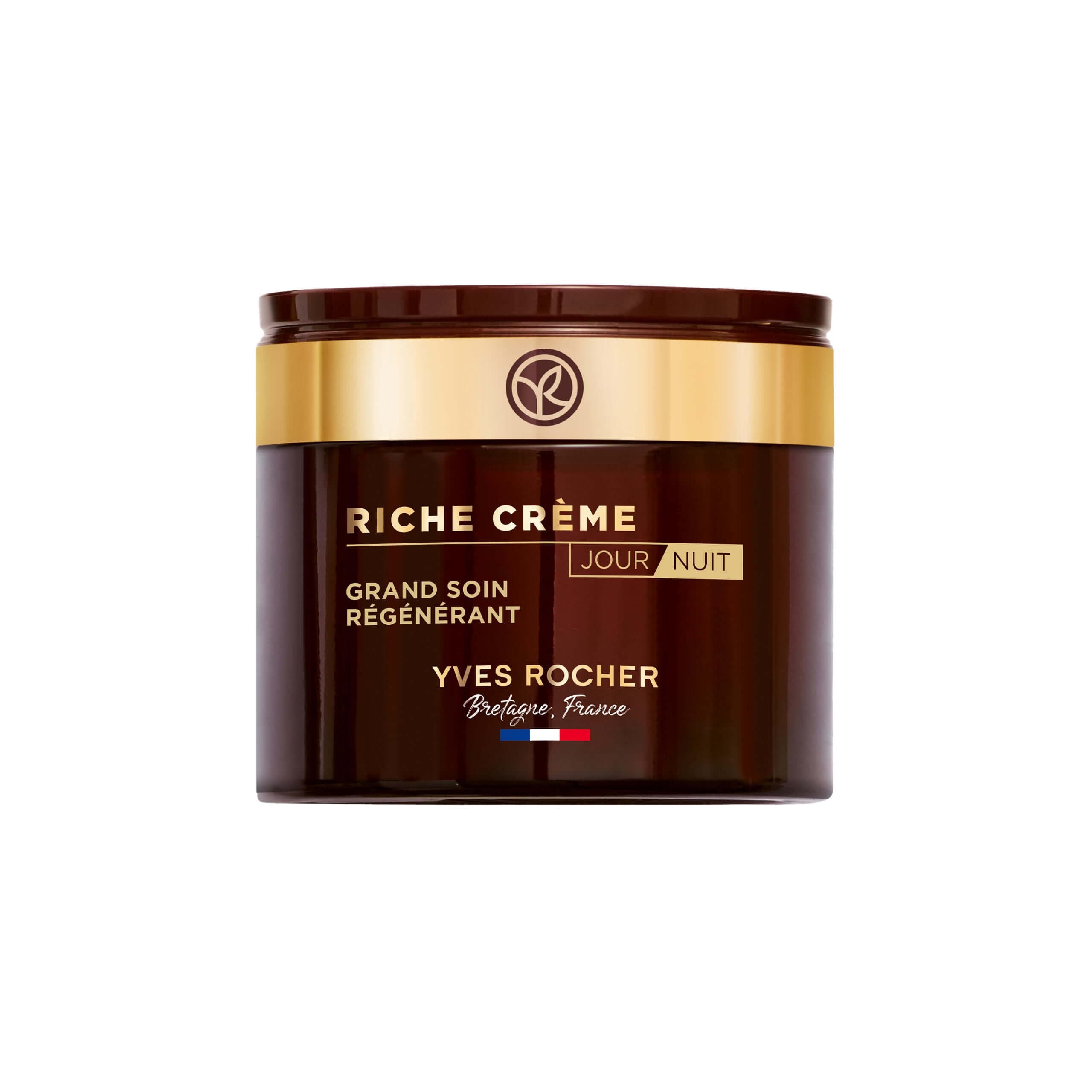 Yves Rocher RICHE CRÉME - Intensivpflege Tag & Nacht - Anti Aging Gesichtscreme - Mit Öl aus 1000 Rosen für intensive Zellregeneration-75ml
