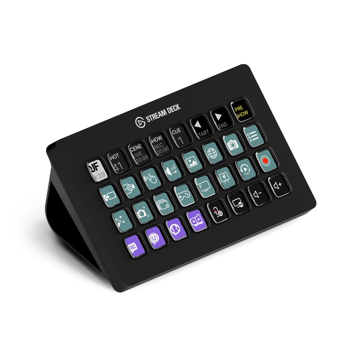 Elgato Stream Deck XL, Erweiterter Studio-Controller, 32 Makrotasten, Auslösen von Aktionen in Apps und Software wie OBS, Twitch, YouTube und Anderen, für Mac und PC