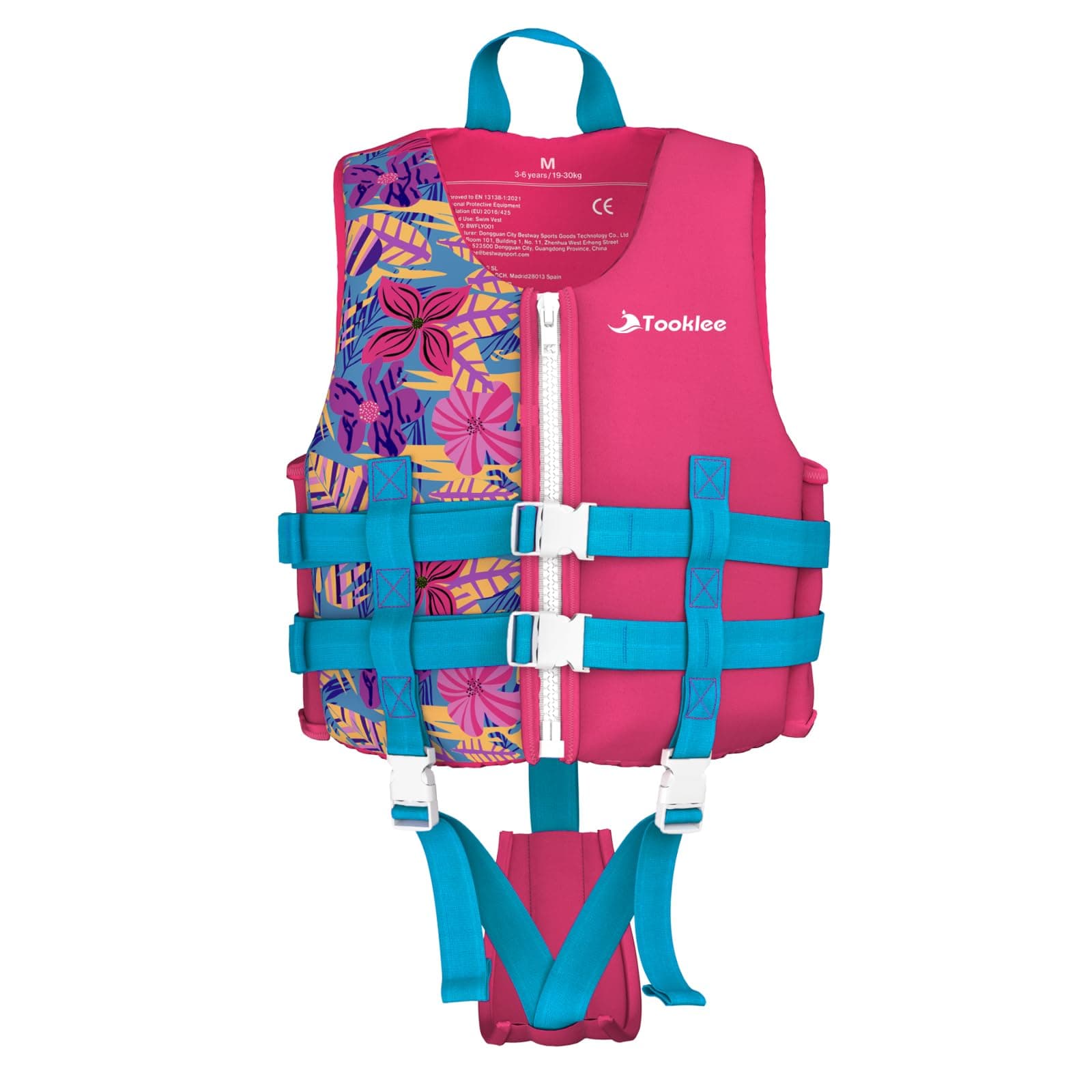 Gilet de Natation pour Enfants,Gilet Natation Enfant Certifié TÜV avec Sangle,Gilet Natation bébé Garçon avec Ceinture de sécurité réglable,Gilet de Flottaison en Néoprène