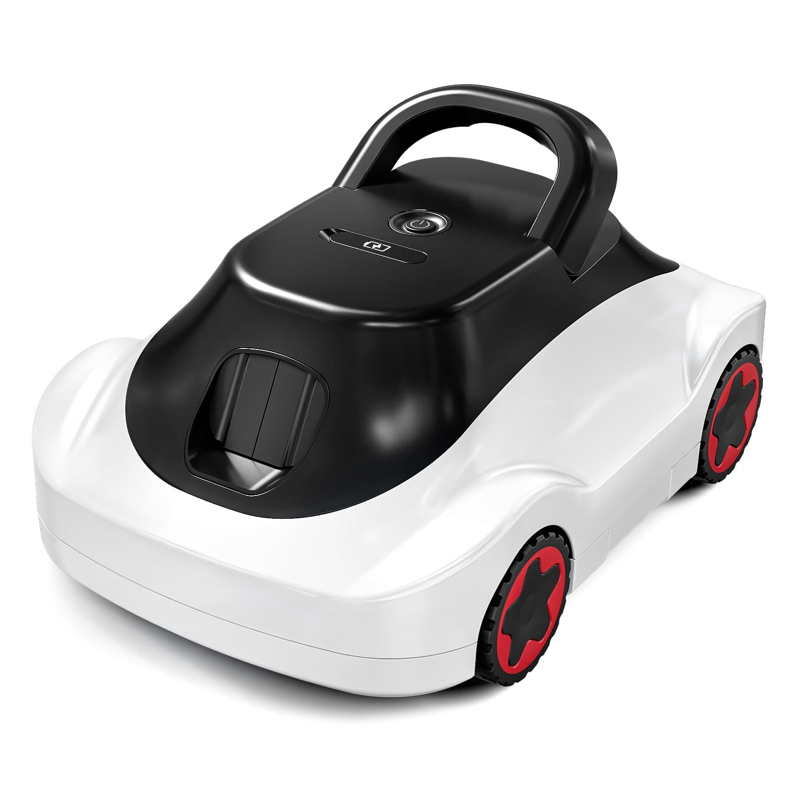Robot Piscine, Robot Piscine sans Fil, Aspirateur Piscine Nettoyeur de Fond, 180 Min d'Autonomie, Auto-Parking, 2.7L Panier Filtrant, Robot de Piscine pour Piscines Hors Sol Enterrées Jusqu'à 200m²