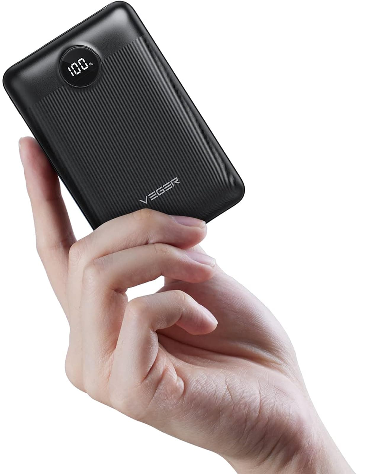 VEGER Power Bank 20000mAh, 22,5W Caricatore Ricarica Rapida PD3.0 QC4.0, USB C Caricabatterie Portatile Piccolo Powerbank Display a LED compatibile con iPhone iPad Android Huawei Xiaomi Tablet ecc