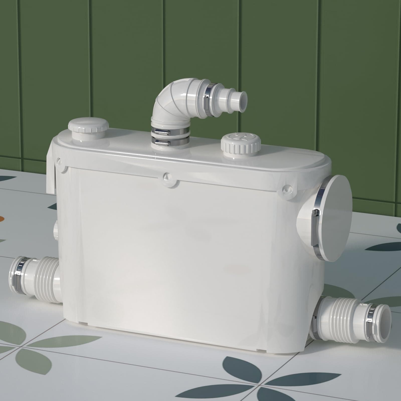 Smerigliatrice sanitaria da 500 W con scarico laterale, pompa di sollevamento per WC, lavanderia, cucina cantina, motore in rame, funzionamento silenzioso, installazione facile, 230 V