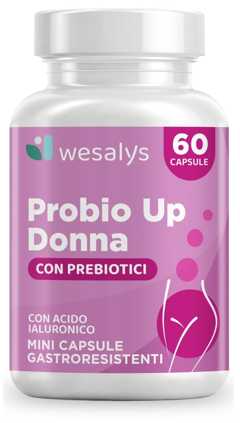 Probiotici Donna Flora Intima, 60 Mini-Capsule Gastroresistenti per la Flora Batterica Vaginale, anche in caso di Candida. Due mesi di fornitura, Alto Dosaggio di Probiotici Vaginali
