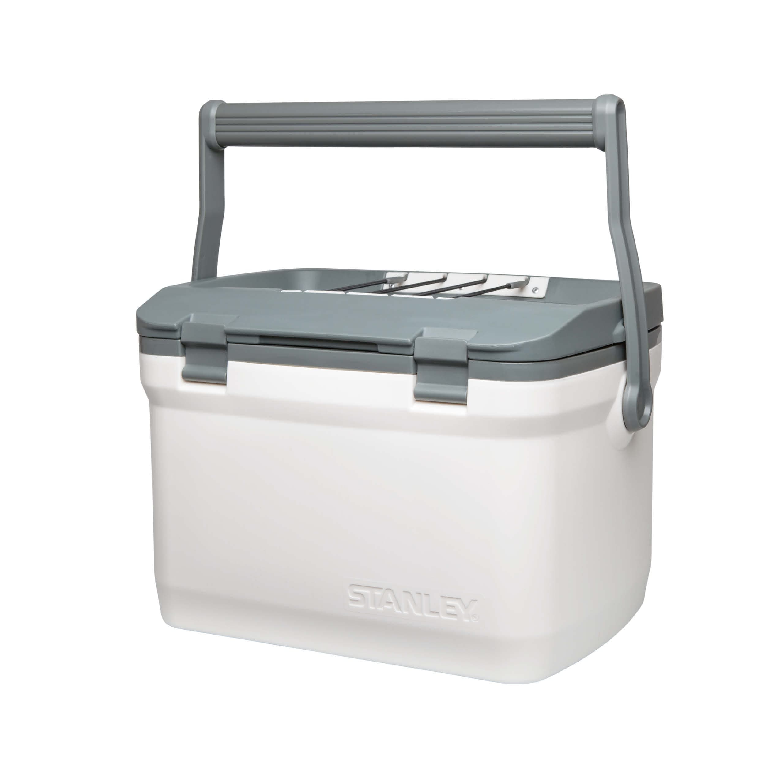 Stanley 1913 Adventure Outdoor Cooler 6,6 Liter Polar - Camping Kühlbox Klein - BPA-Frei - Deckel fungiert auch als Sitz - Robuste Isolierbox ohne Strom - Auslaufsicher