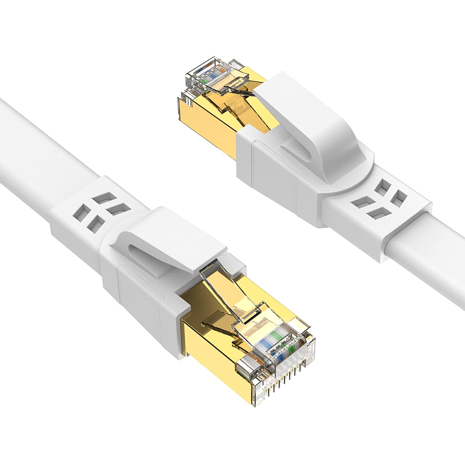 Ercielook Cavo Ethernet 5m, Cat 8 Cavo LAN schermato professionale, cavo di rete Cat8 ad alta velocità 40 Gbps e 2000Mhz per router/giochi/modem