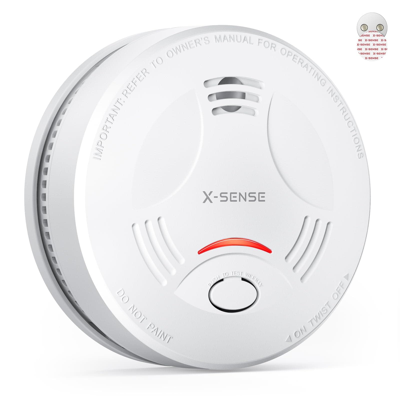 X-Sense Smart-Rauchmelder WLAN mit Magnethalterung, Zertifiziert nach EN 14604, Basisstation SBS50 erforderlich (separat erhältlich), SD11-MR, 1 Stück