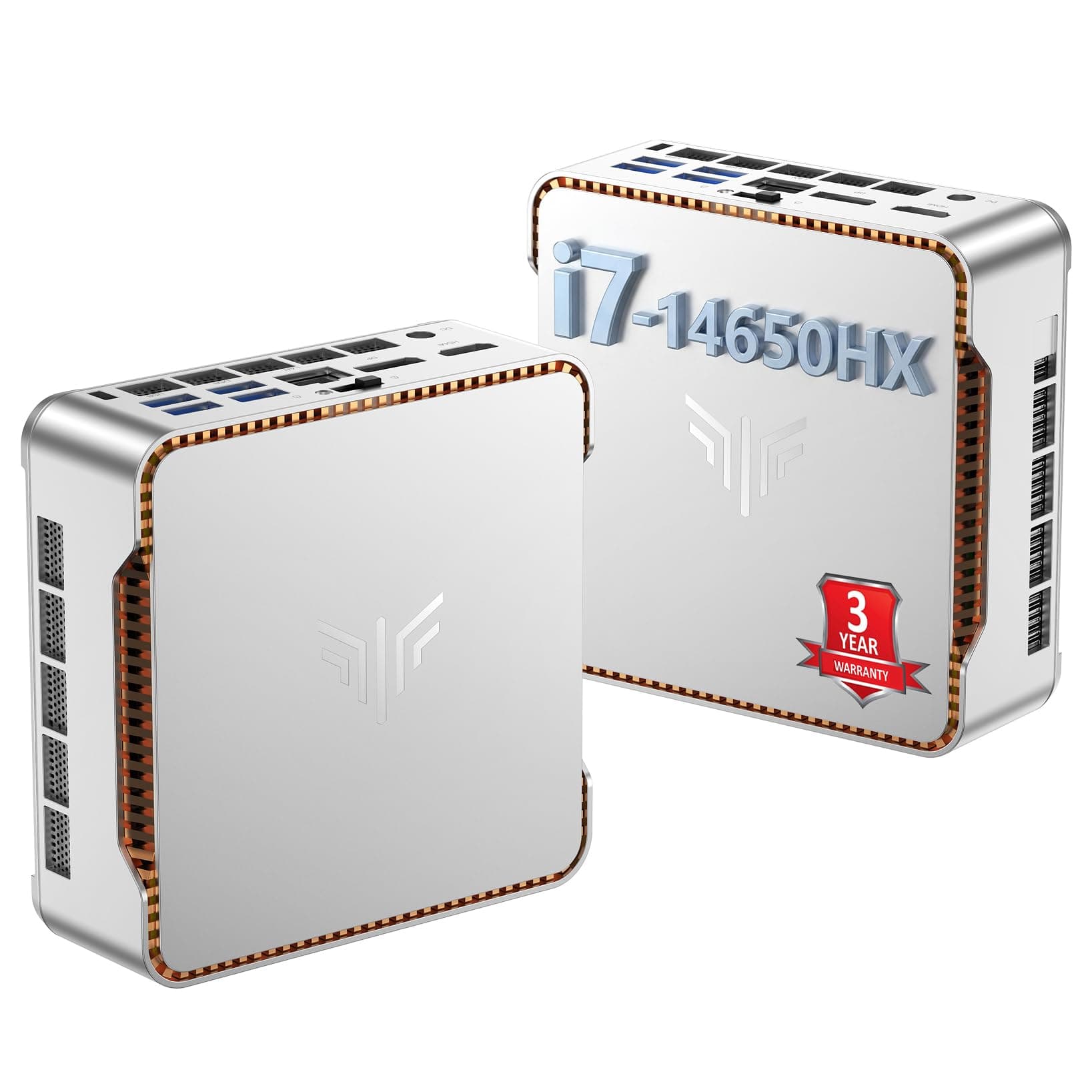 NiPoGi Hyper H2 Mini PC,Ιntel Core i7-14650HX(Venceri7-1280P/i9-12900H,16C/24T,hasta 5,20GHz),32GB DDR4 1TB NVMe SSD Mini Ordenador W-11 Pro,4K Triple Display HDMI/DP/Type C/WiFi 6E para Negocio