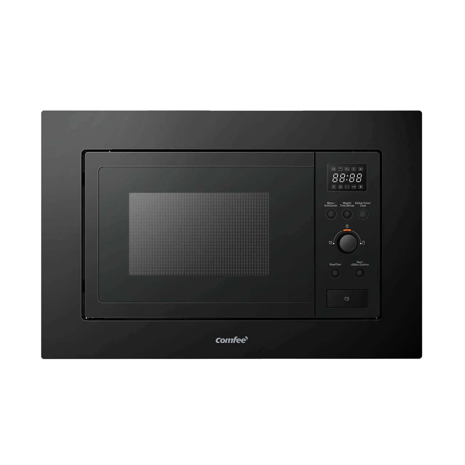COMFEE' CBMAG820BJL-BK Microondas empotrado de 20 litros con grill, controles digitales, 8 niveles de potencia, descongelación rápida y 8 menús automáticos, color negro Visita la tienda de Comfee