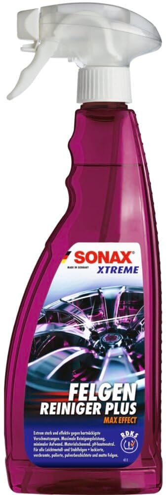 SONAX XTREME FelgenReiniger PLUS (750 ml) hochwirksamer Spezialreiniger für alle Stahl- & Leichtmetallfelgen - auch lackierte, verchromte & matte, Art-Nr. 02304000