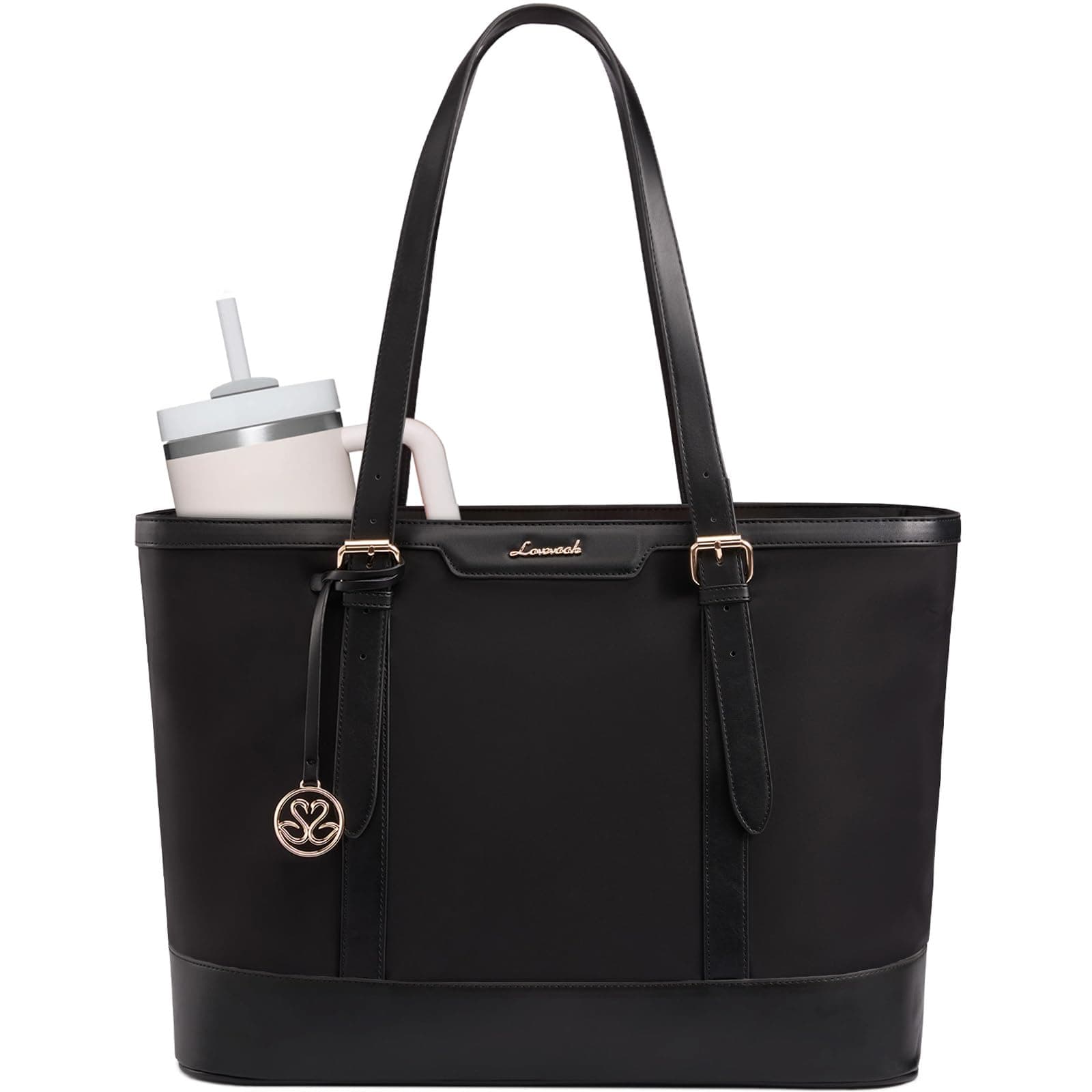 LOVEVOOK Handtasche Damen Groß, Shopper Tasche Arbeitstasche Laptoptasche 15,6 Zoll, Lehrertasche Aktentasche Schultertasche Taschen Women Handbags Tote Bag für Uni Büro Schule Business