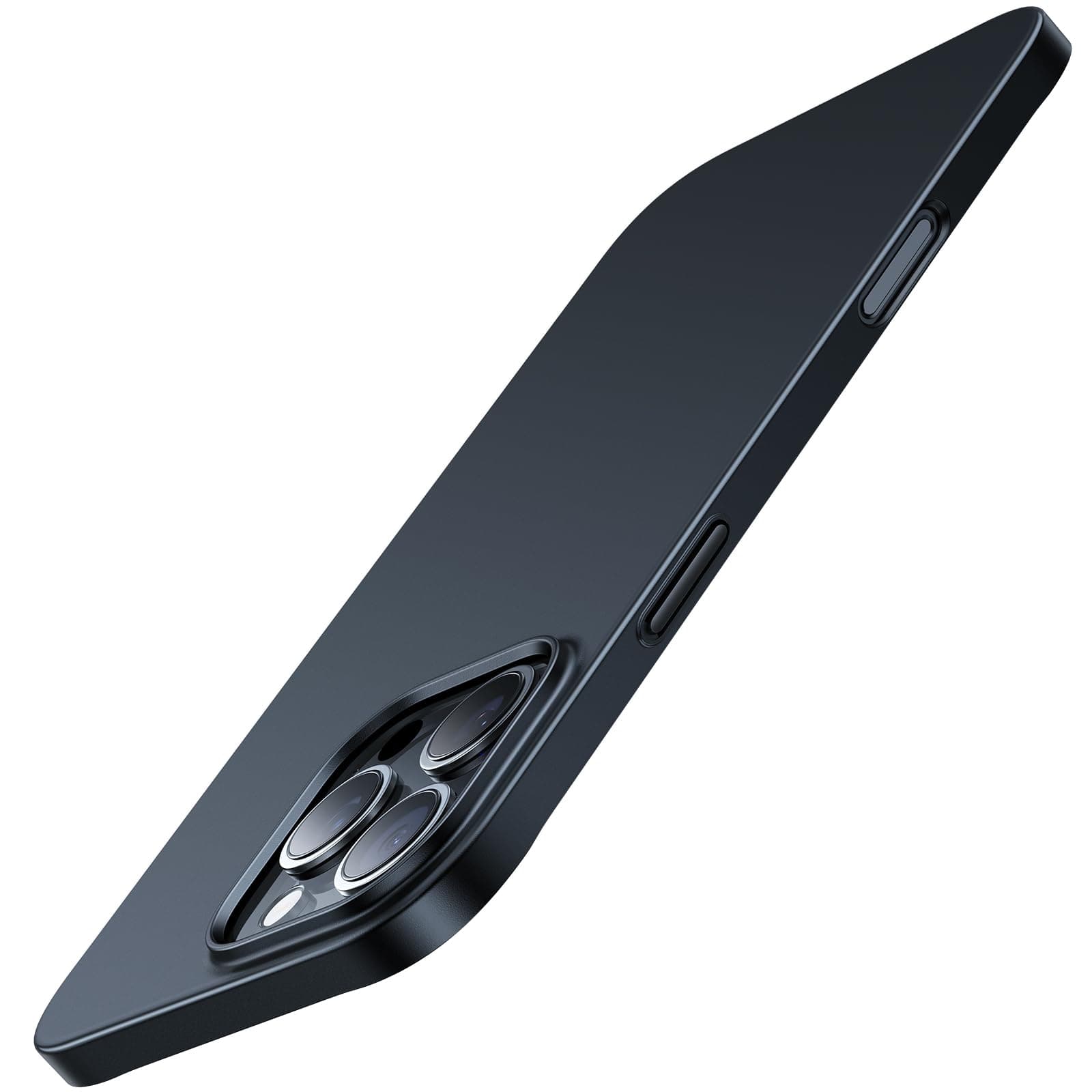 TORRAS 2025 Neu 0.07cm Dünn für iPhone 16 Pro Hülle Rundumschutz Exzellente Samtiger Griff [ wie das Original] Handyhülle iPhone 16 Pro Case Schutzhülle Slim Schwarz