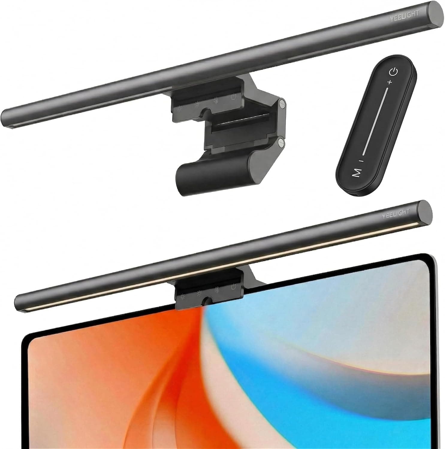 Yeelight Lampe Ecran PC avec Télécommande, 40cm LED Light bar Anti-Éblouissement, Luminosité de couleur ajustable Screenbar, Contrôle Tactile USB pour Bureau, Gaming et Maison, Gradable en continu