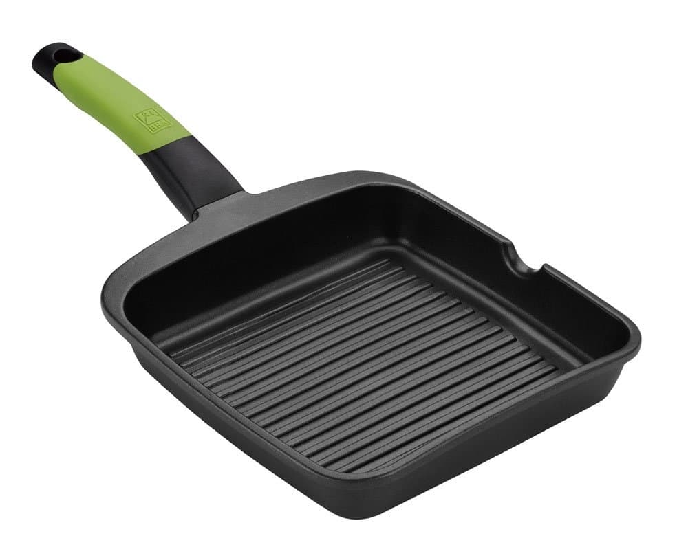 BRA Prior Grill Asador Aluminio Fundido Prior 28 Cm Induccion
