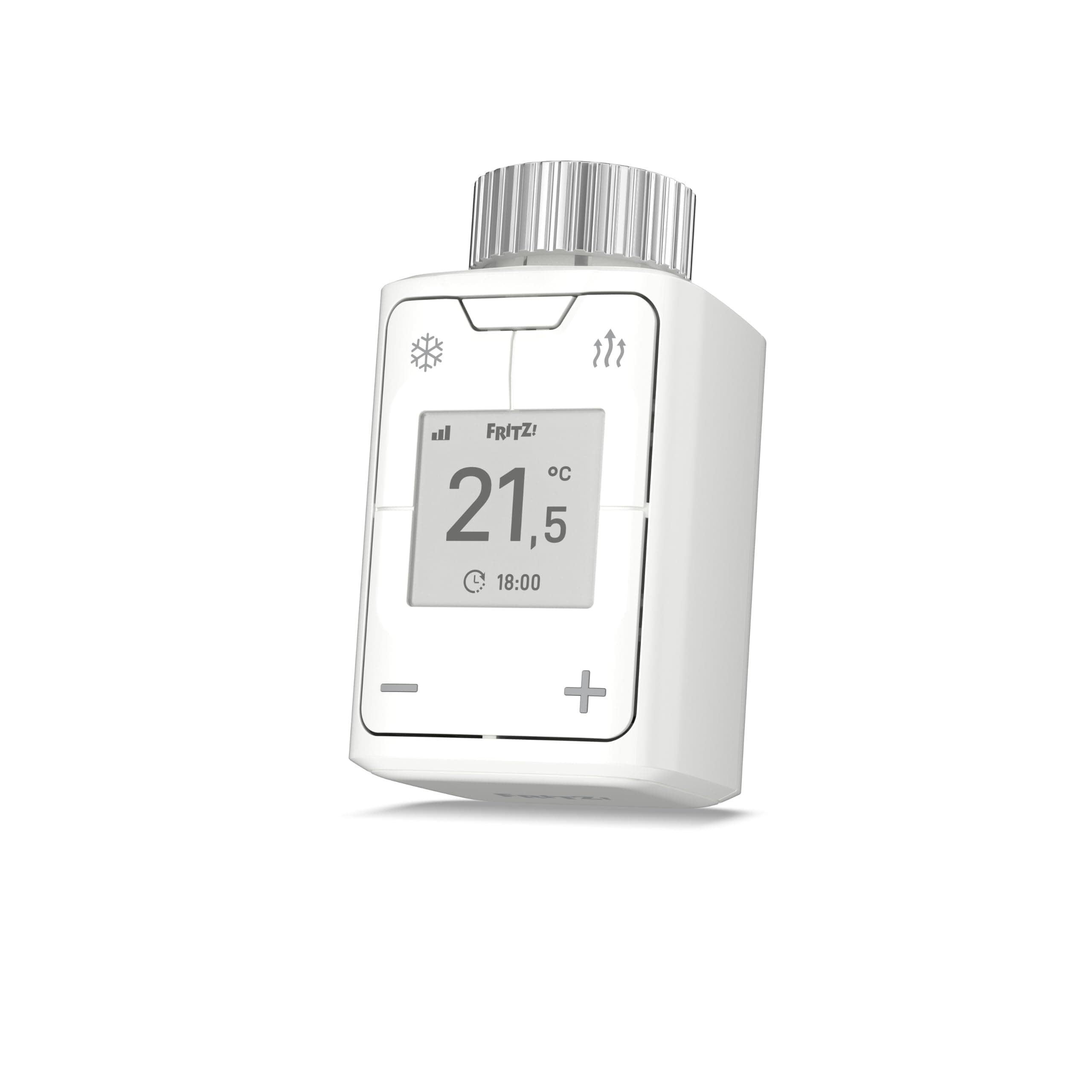 FRITZ!Smart Thermo 302 | Heizkörperregler | effizientes Heizen & Komfort | kompatibel mit gängigen Heizkörpern, komfortable Steuerung per App & Display, einfache Installation