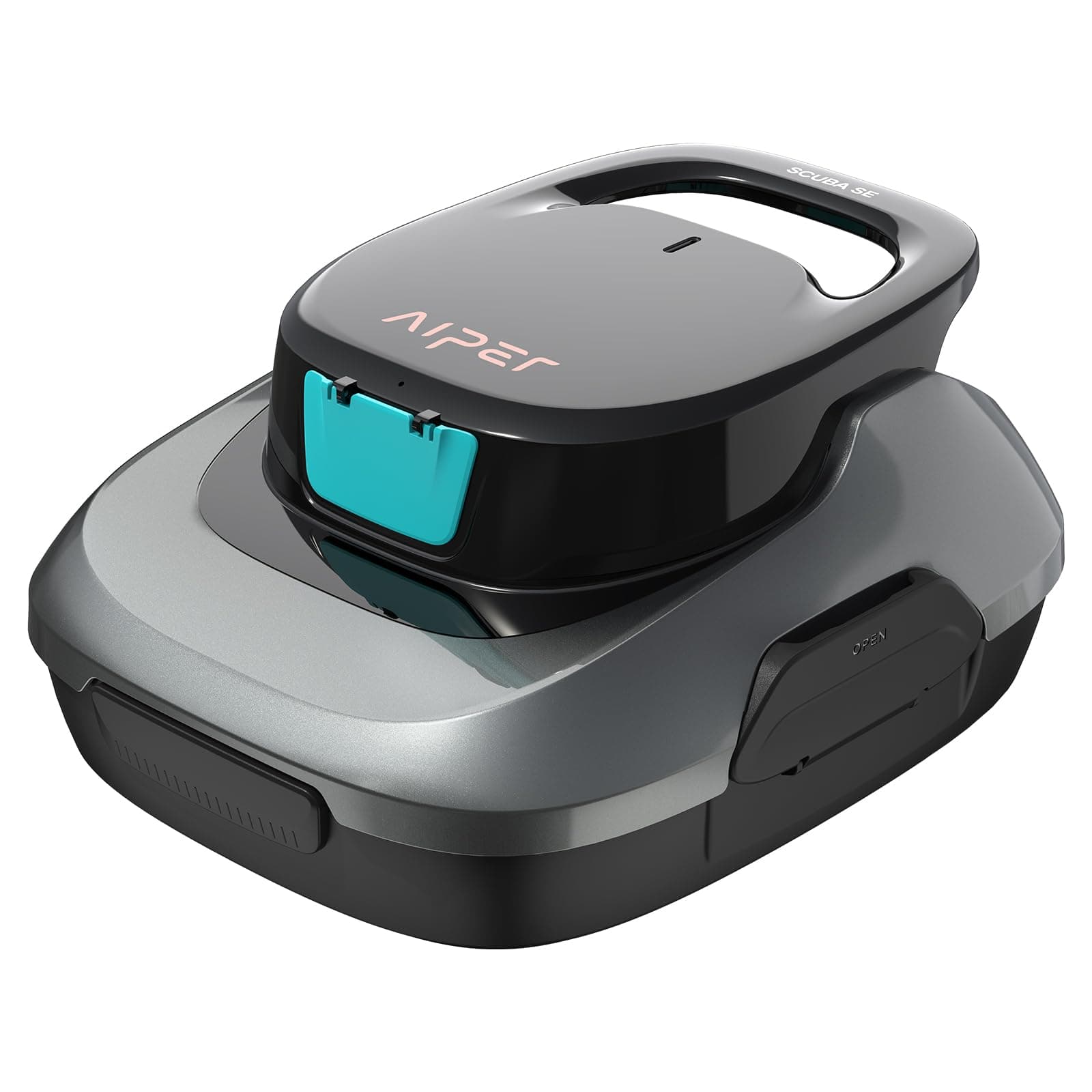 AIPER Scuba SE Robot Piscine, Aspirateur Piscine sans Fil, Autonomie de 90 Minutes, Nettoyage Automatique avec Fonction Auto-Stationnement, Nettoyeur Léger Idéal pour Piscines Hors-Sol