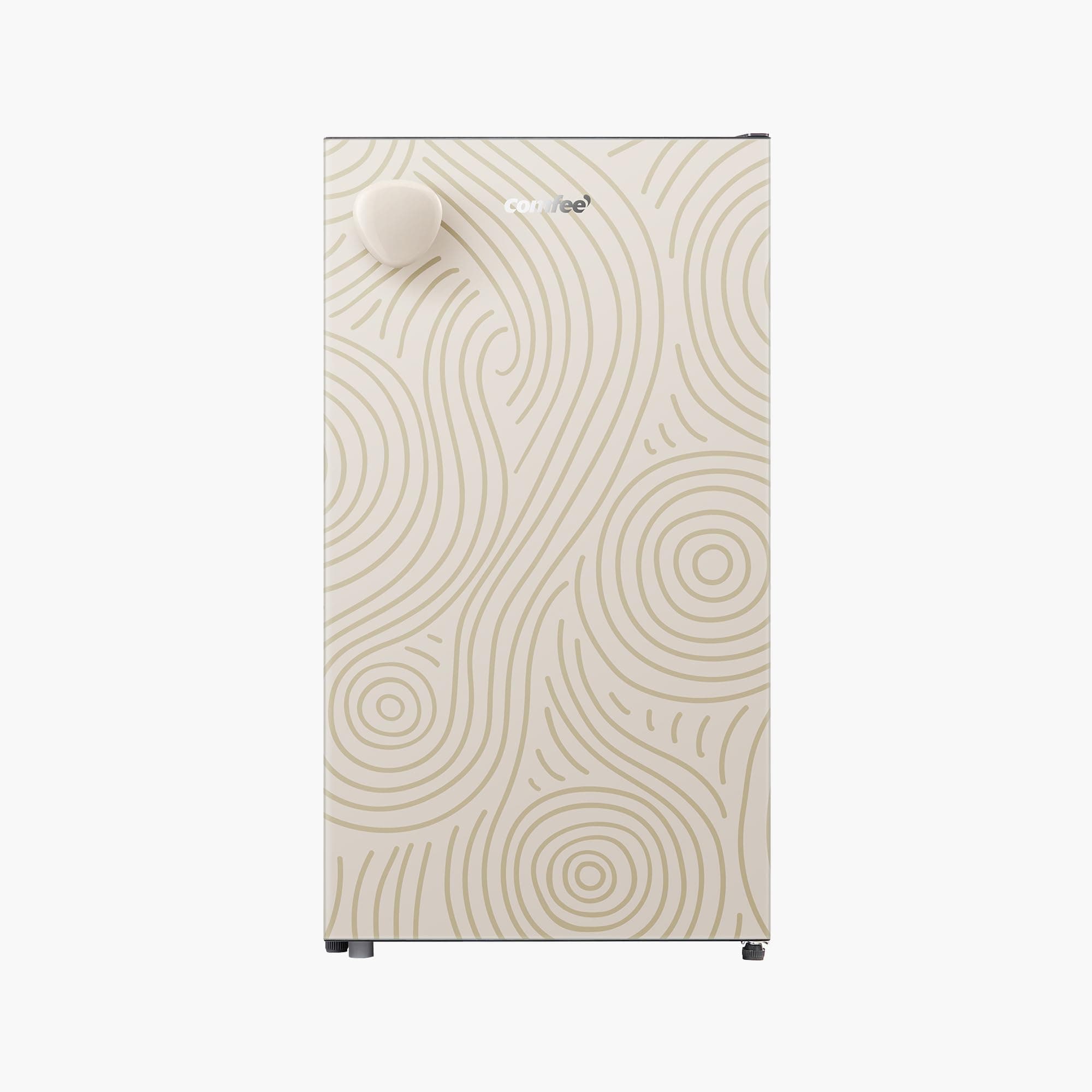 COMFEE' 88L Réfrigérateur avec Chiller Box, Mini Frigo Top, Jaune | Plus grande capacité, Compartiment Réfrigérant, Température Réglable, LED, Porte Réversible, Idéal pour chambre et bureau.