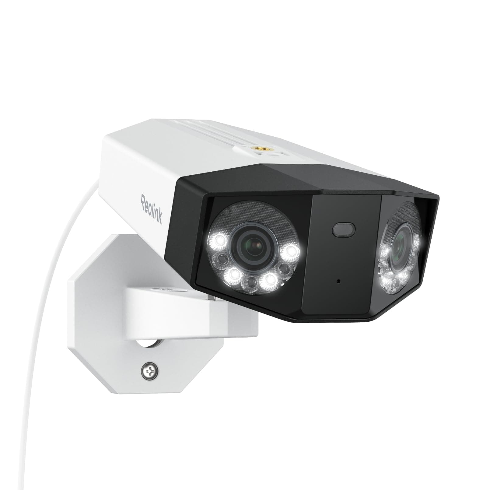 Reolink Cámara Duo 3 PoE: Doble Lente UHD de 16MP, panorámica 180°, Seguimiento de Movimiento, visión Nocturna a Color, detección de Personas/vehículos/Animales, Audio bidireccional, grabación 24/7