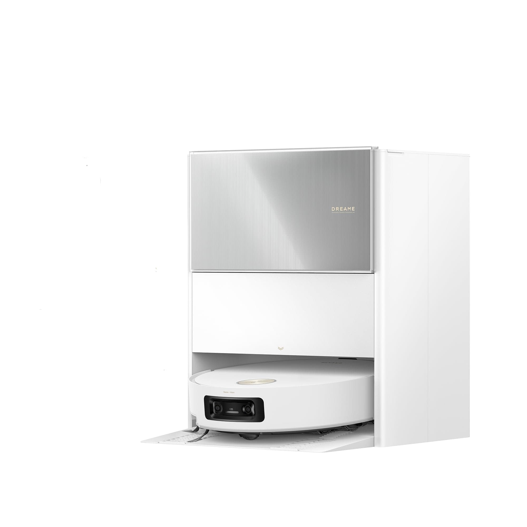 dreame Aqua10 Ultra Roller Complete Robot Aspirateur, Nettoyage Automatique du Rouleau, Aspiration de 30 000 Pa, Évitement d'obstacles de 8 cm, Vidage Automatique, Commande Vocale Intelligente, Blanc