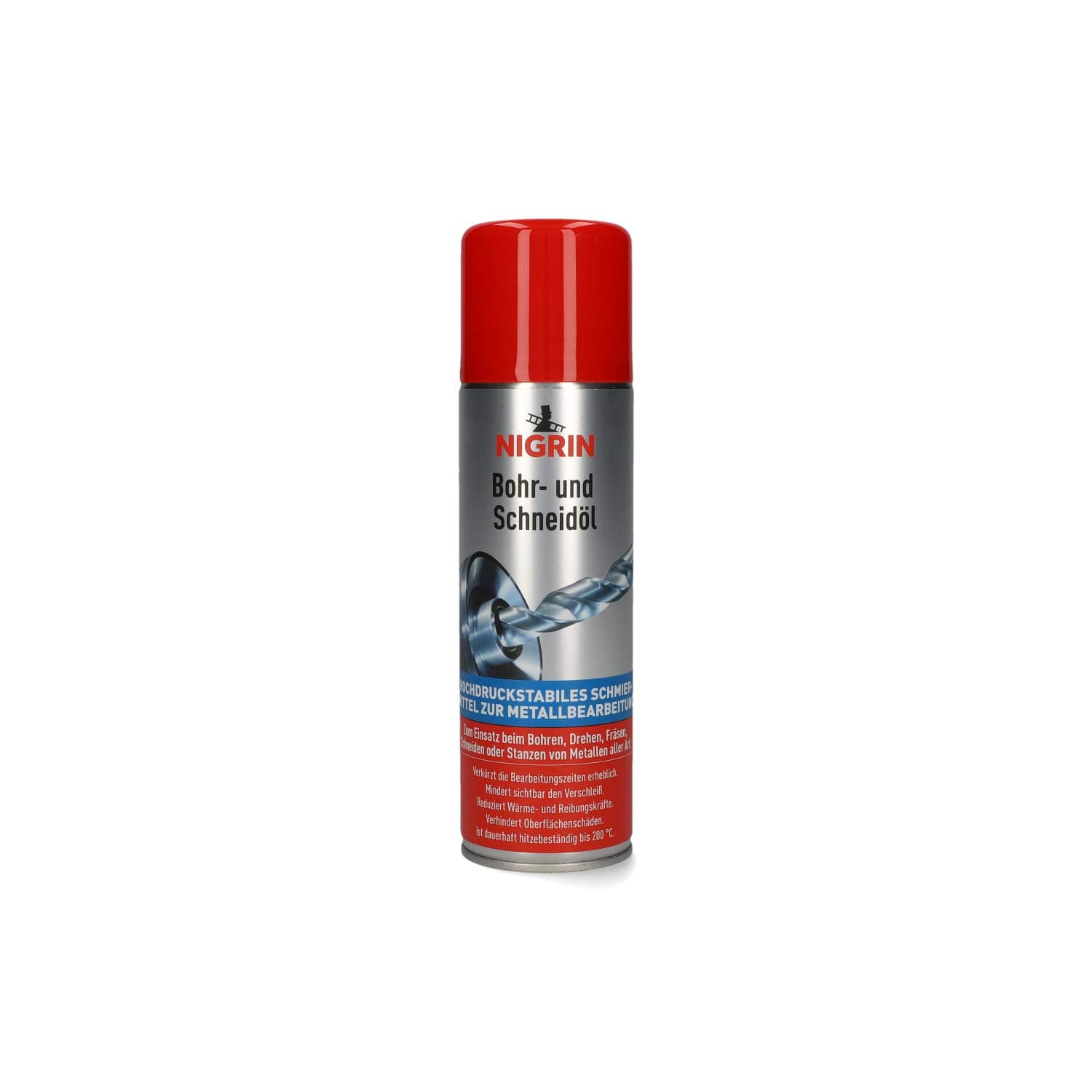 NIGRIN Bohr- und Schneideöl, 250 ml, hochdruckstabiles, silikonfreies Schmiermittel, mindert sichtbar den Verschleiß