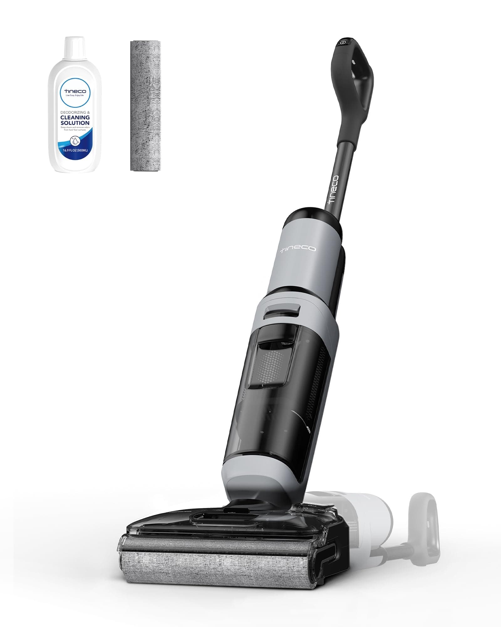 Tineco Floor One i5 Stretch Aspirateur Laveur sans Fil, 20 kPa, portée à Plat 180°, Nettoyage Deux Bords, 30 Min d'autonomie, Auto-Nettoyage, Parfait pour Les Saletés Collantes et Les Poils d'animaux