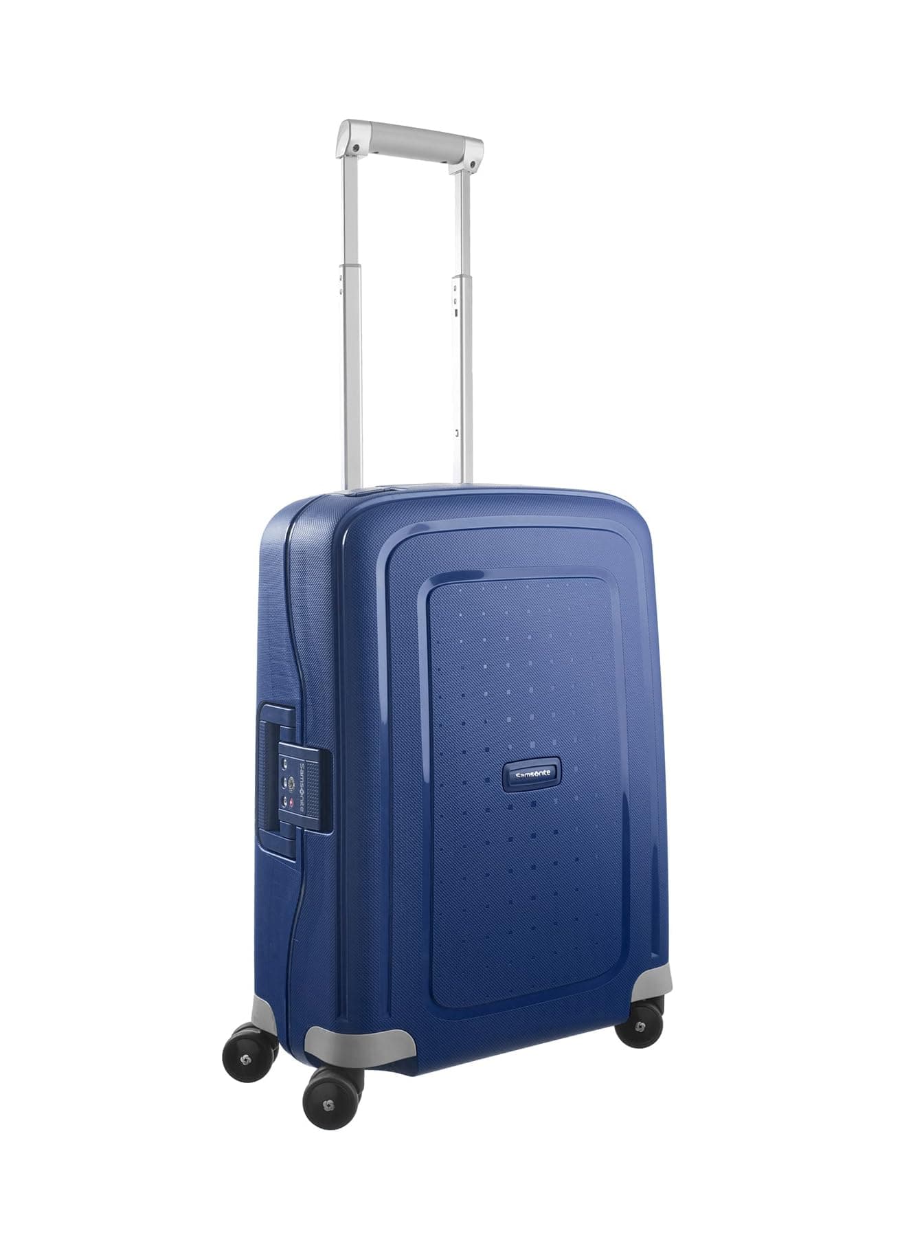 Samsonite S'Cure - Spinner S, Bagaglio a Mano, S (55 cm), 34 L, Blu (Dark Blue)