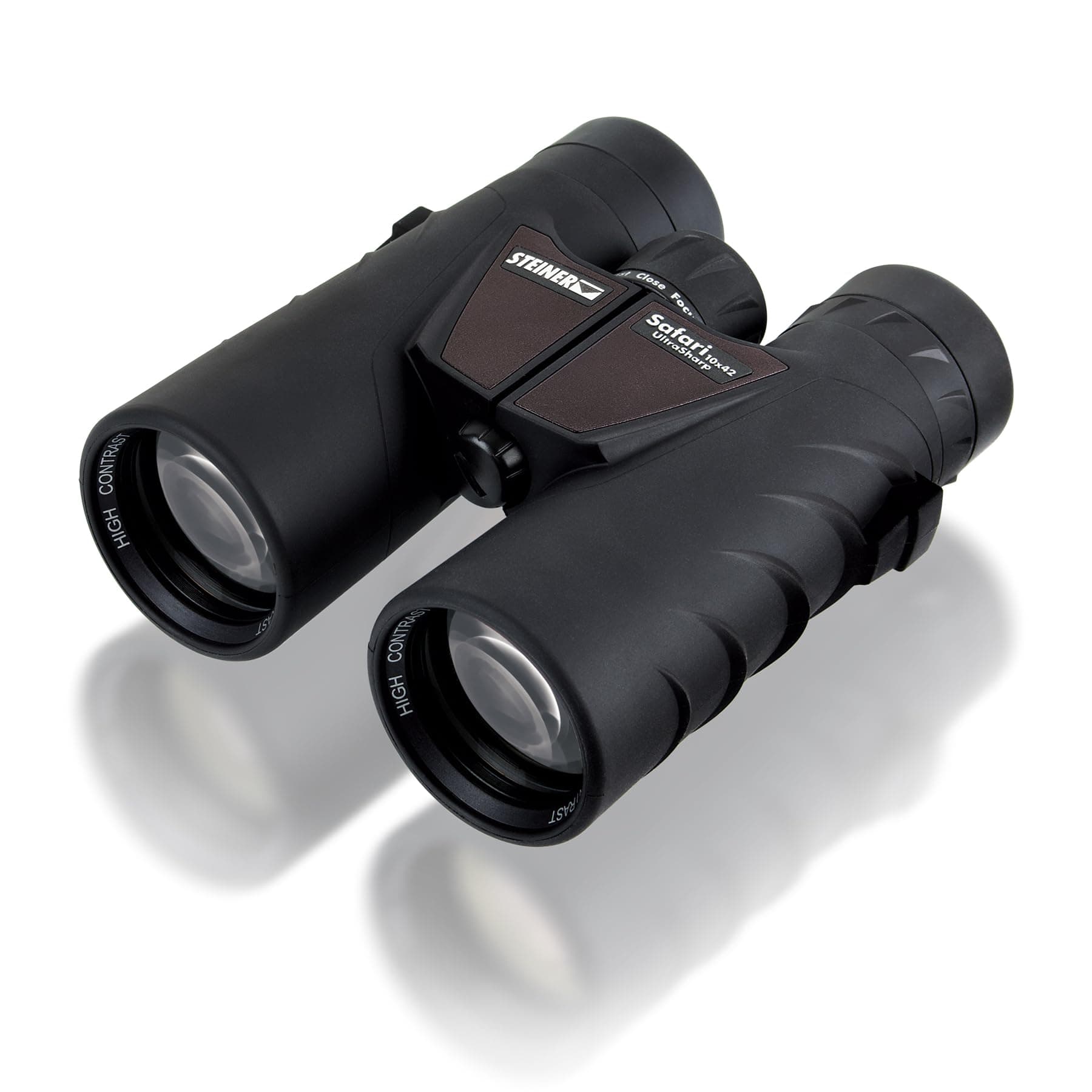 STEINER Jumelles Safari UltraSharp 10x42 - Optique de qualité Allemande, Lumineuse, à Contraste élevé, Robuste, idéale pour Les Voyages, la randonnée, Le Sport et l'observation de la Nature