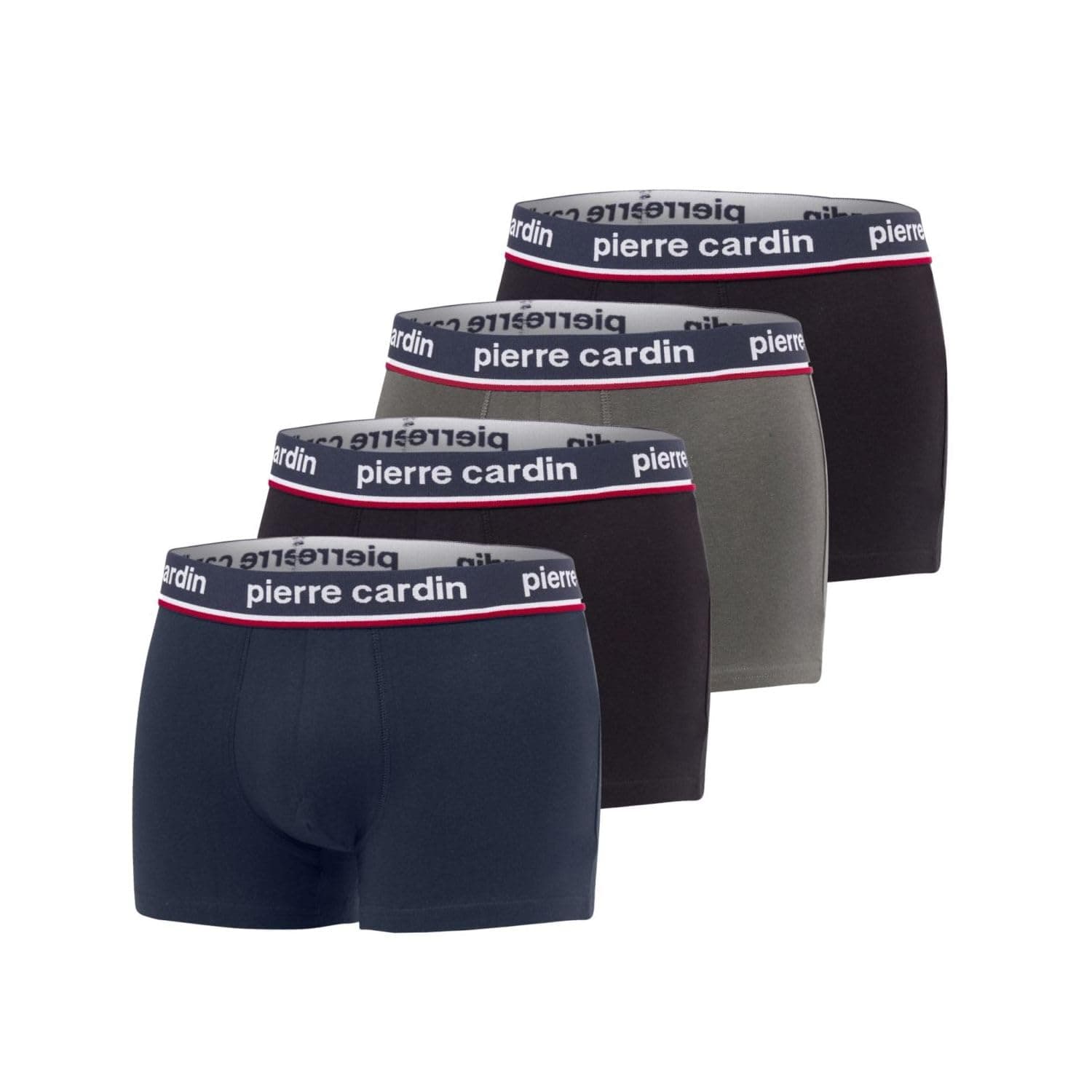 Pierre Cardin Underwear Boxer Homme Coton, Caleçon Homme Naturel et Hypoallergénique (Lot de 4)