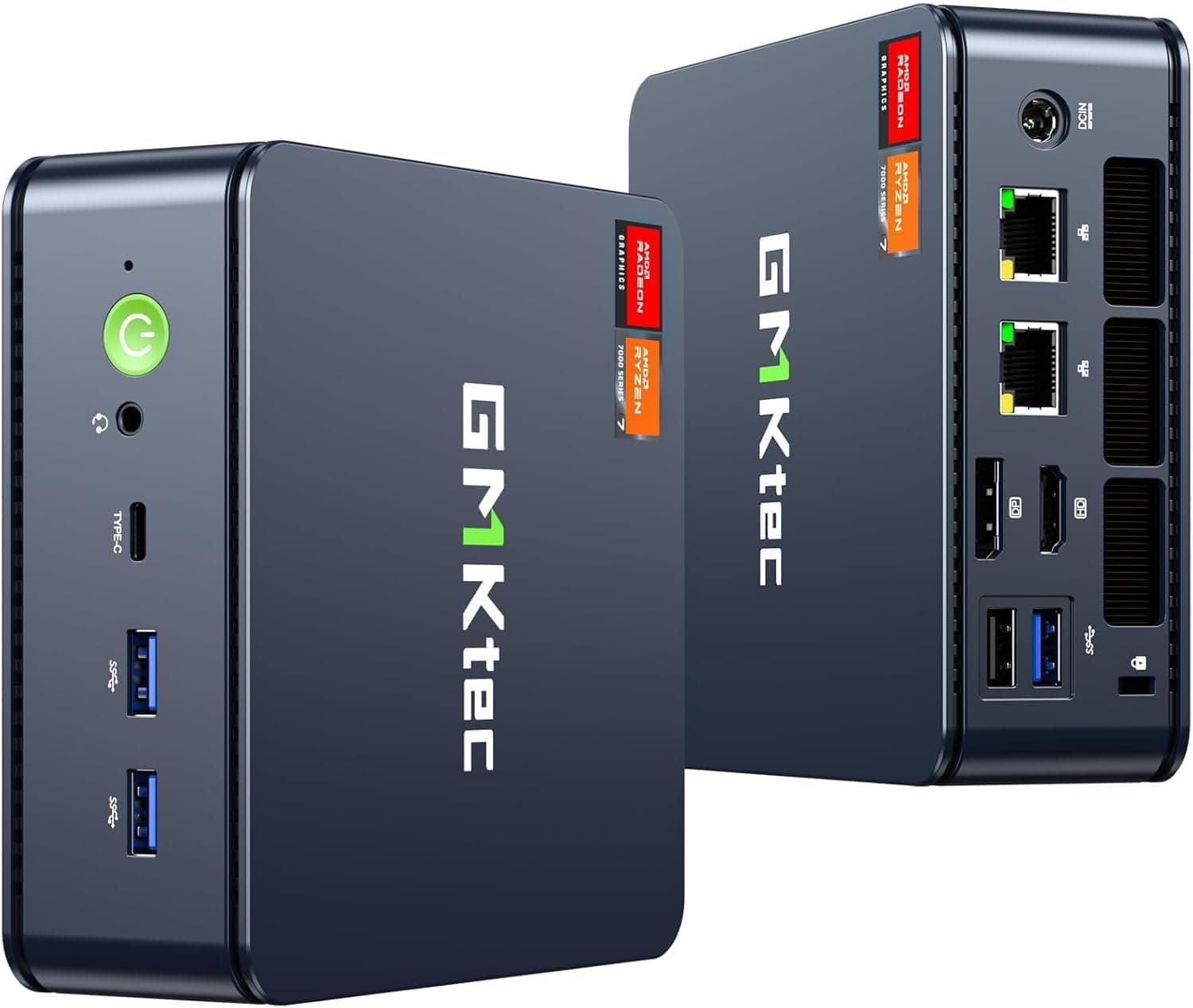 GMKtec M6 Ultra Gaming Mini PC Ryzen 5 7640HS (Actualizado Desde 6600H/6800U), 32GB RAM DDR5 512GB SSD Dual Nic LAN 2,5GbE Mini Computer, Triple Pantalla 4K, WiFi 6, USB4, BT 5.2, DP, HDMI 2.0