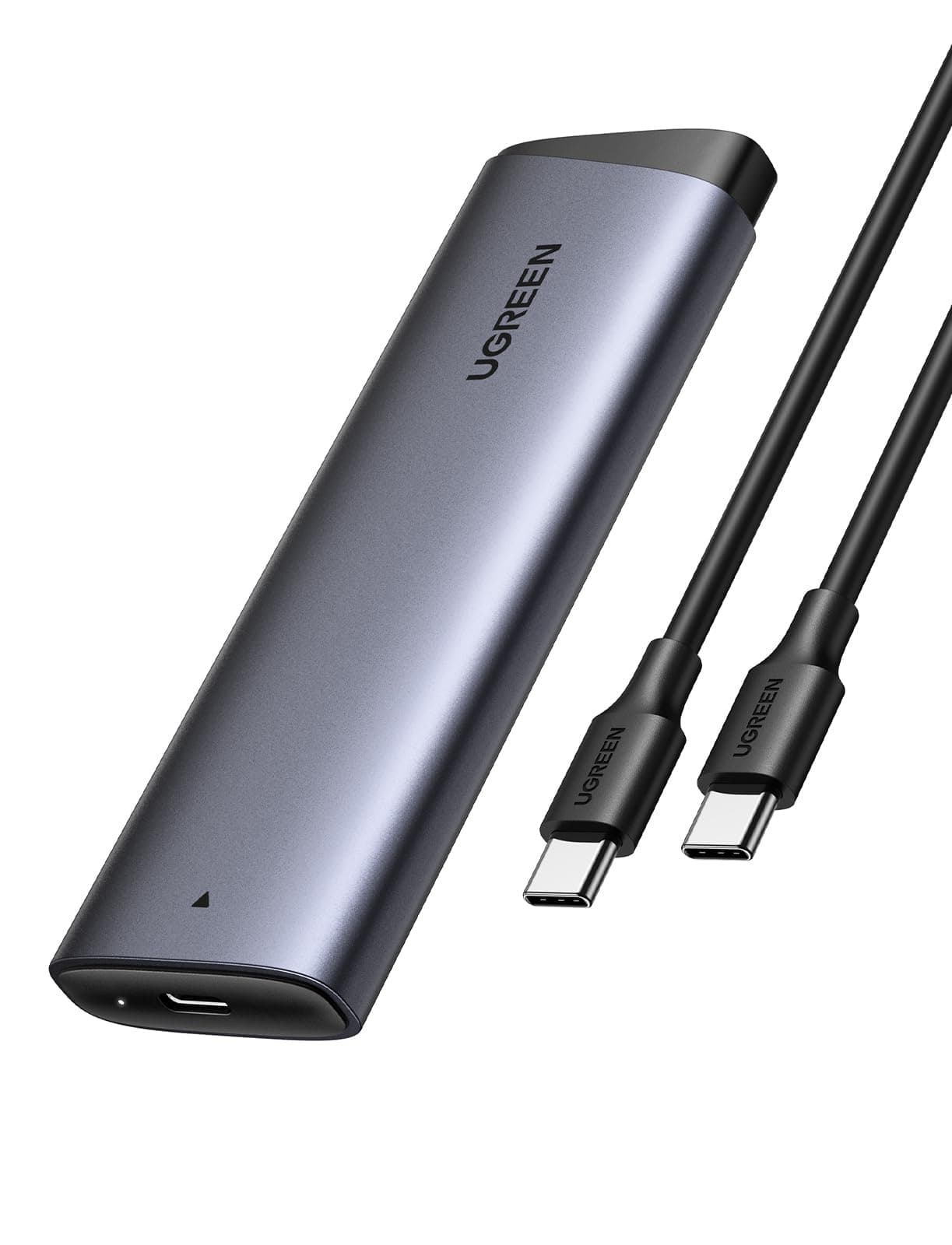 UGREEN Case SSD Hard Disk Esterno M.2 NVMe PCIe USB C 3.2 Gen 2 10Gbps UASP,Compatible con 4TB M Key/M+B Key 2230/2242/2260/2280 con Cavo (Non Supporta SATA)