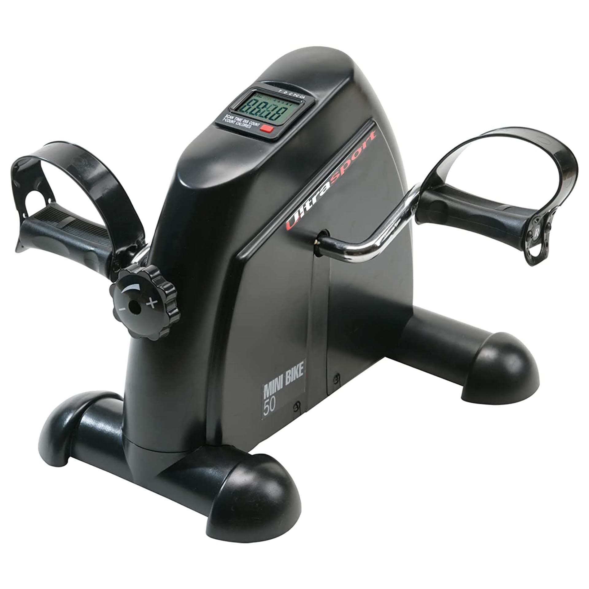 Ultrasport Mini Bici, Compact Cyclette Esercitatore, per Braccia e Gambe Esercitatore a Pedale, Ideale per Anziani