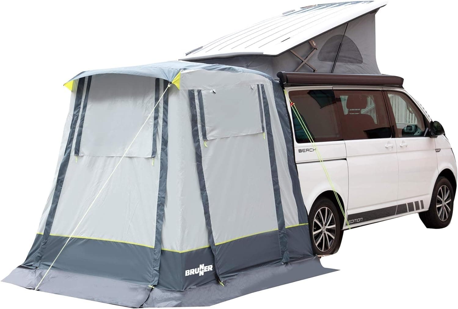 Brunner Heckzelt Comet 200 x 200 x 205 cm, ‎Einheitsgröße, Grau/dunkegrau