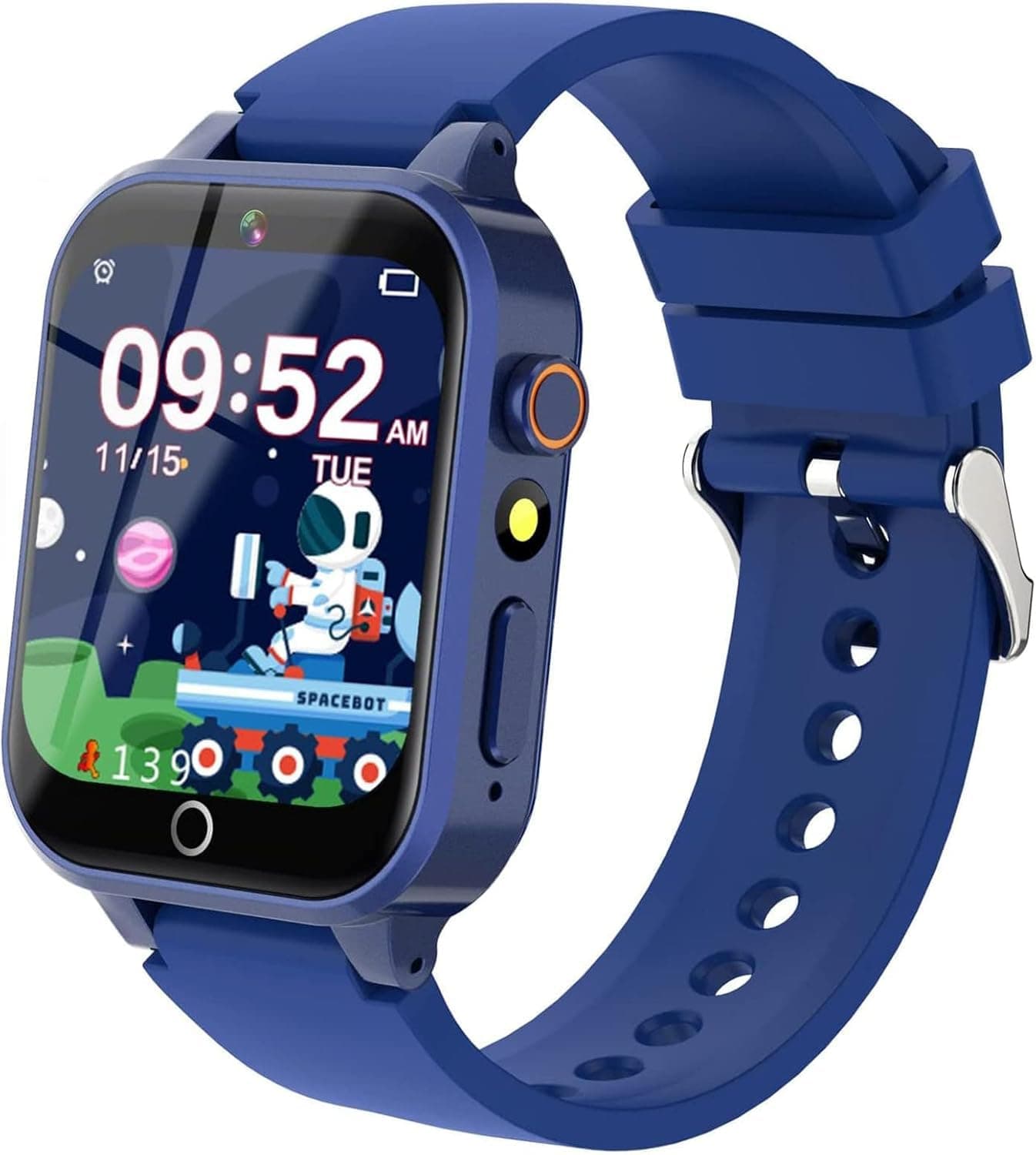 YEDASAH Smartwatch per Bambini - 39 Giochi, Contapassi, Calorico, Fotocamera, Musicale, Torcia, Sveglia, Giocattoli Educativi, Regalo di Compleanno [Scheda SD integrata]
