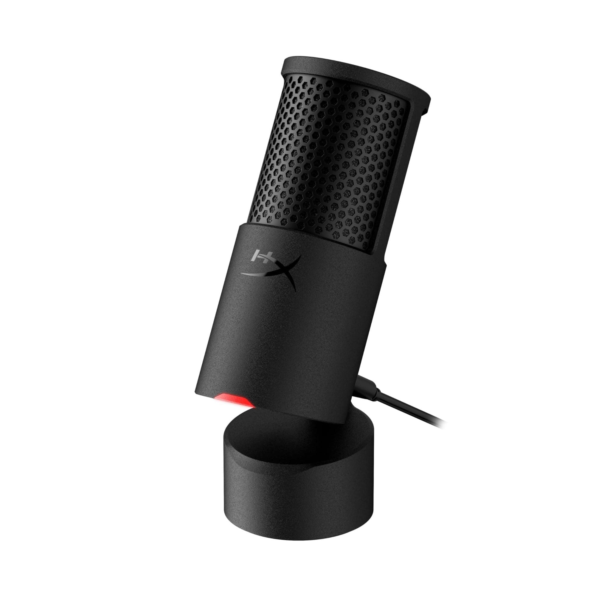HyperX SoloCast 2, Microfono Usb-C Condensatore per Gaming, Streaming, Podcast, Compatibile Con Pc, Mac e Bracci Filettati, Controllo Con Software Ngenuity, Plug-and-Play, Audio Chiaro, Nero