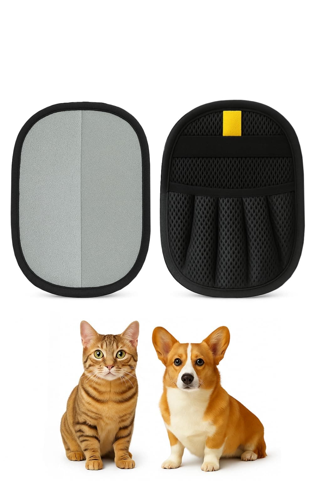 ZenithyrEn Quita Pelos Mascota 2 Piezas – Material Grueso Reforzado y Tecnología Electrostática Reforzada, Guante Quitapelos para Gatos y Perros