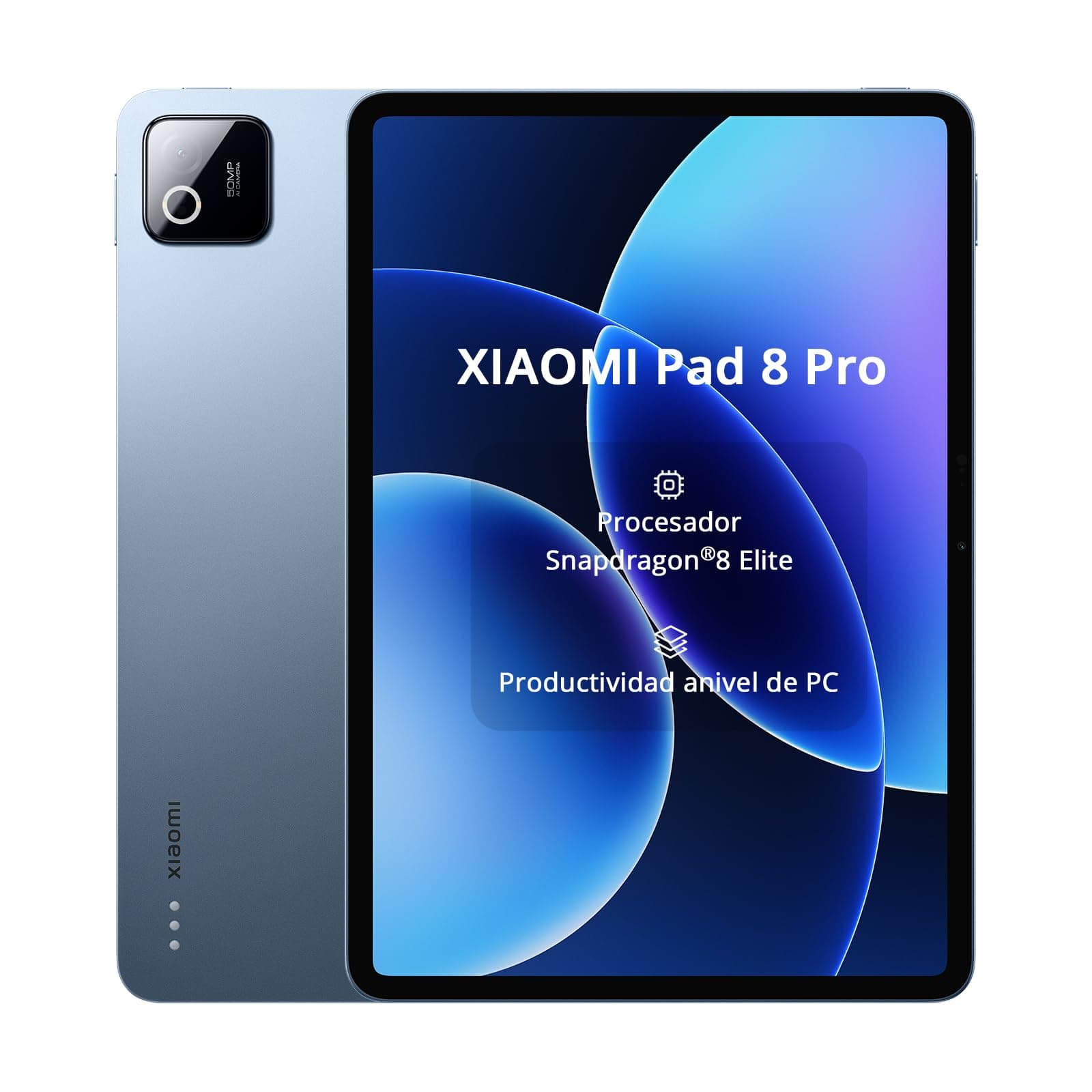 XIAOMI Pad 8 Pro 8GB/256GB, Tablet 11.2" 3.2K, Snapdragon 8 Elite, Cristal Mate, WiFi 7+Bluetooth 6.0, Batería 9200 mAh(Cargador no Incluido), Azul