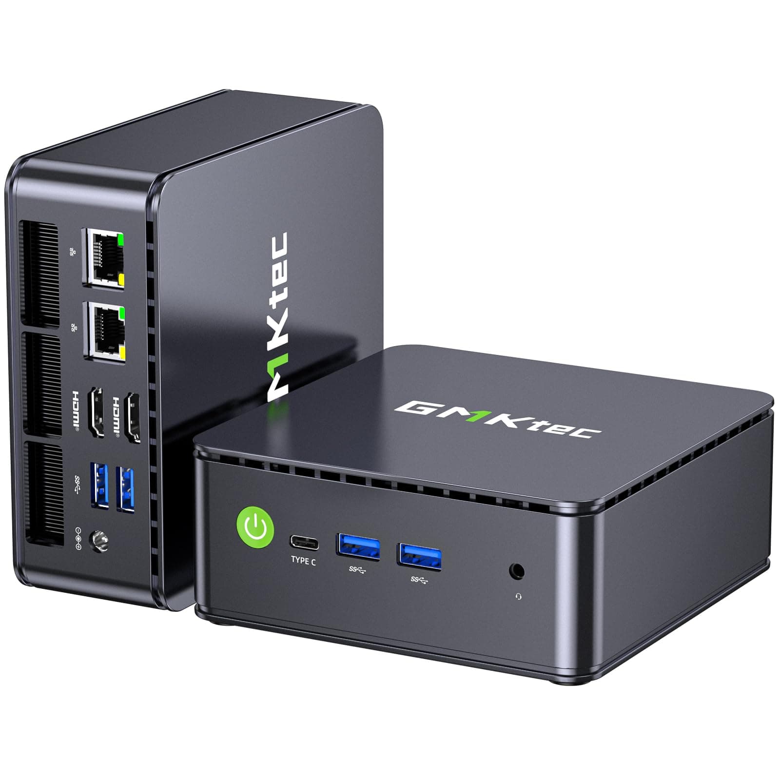 GMKtec Mini PC Dual 2.5G Nic G11 AMD Ryzen Embedded R2514 (Battre 4300U/3500U/N150), 16Go RAM DDR4 (Double Canal), SSD PCIe 3.0 M.2 512Go, Triple écran, 2ports USB 3.2 10 Gbit/s/Wi-Fi6E/Bluetooth5.2.