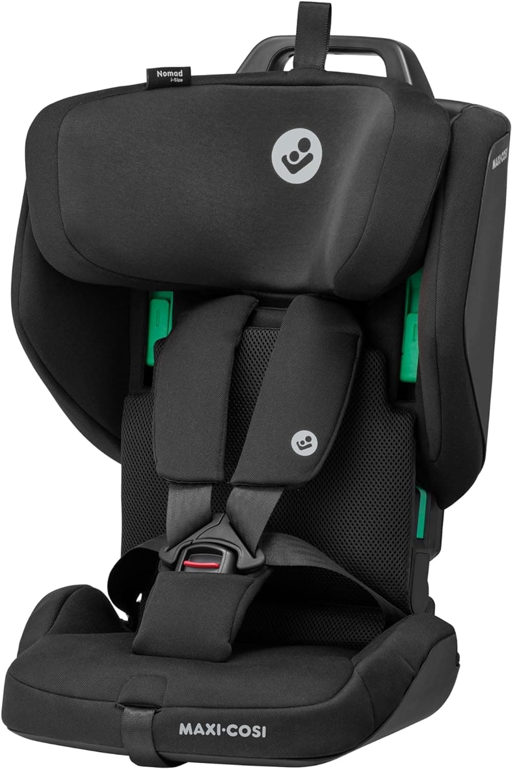 Maxi-Cosi Nomad Plus, Siège Auto Pliable, 15 Mois - 4 Ans, 76 - 105 cm, Siège Auto de Voyage Portable, Ultra-Compact et Léger, Protection contre Chocs Latéraux, pour Toute Voiture, Authentic Black