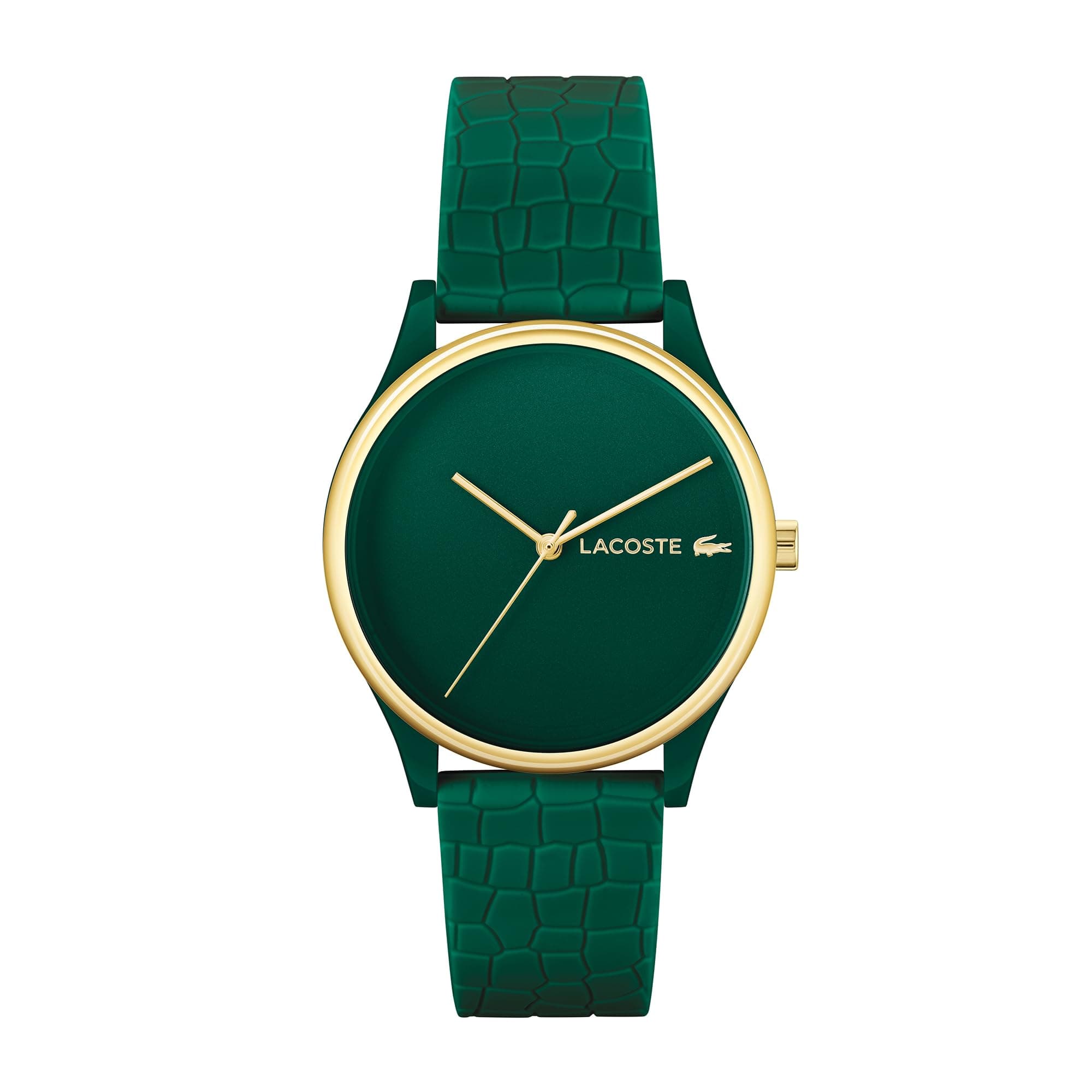 Lacoste Montre Analogique à Quartz pour Femme Collection Crocodelle avec Bracelet en Silicone